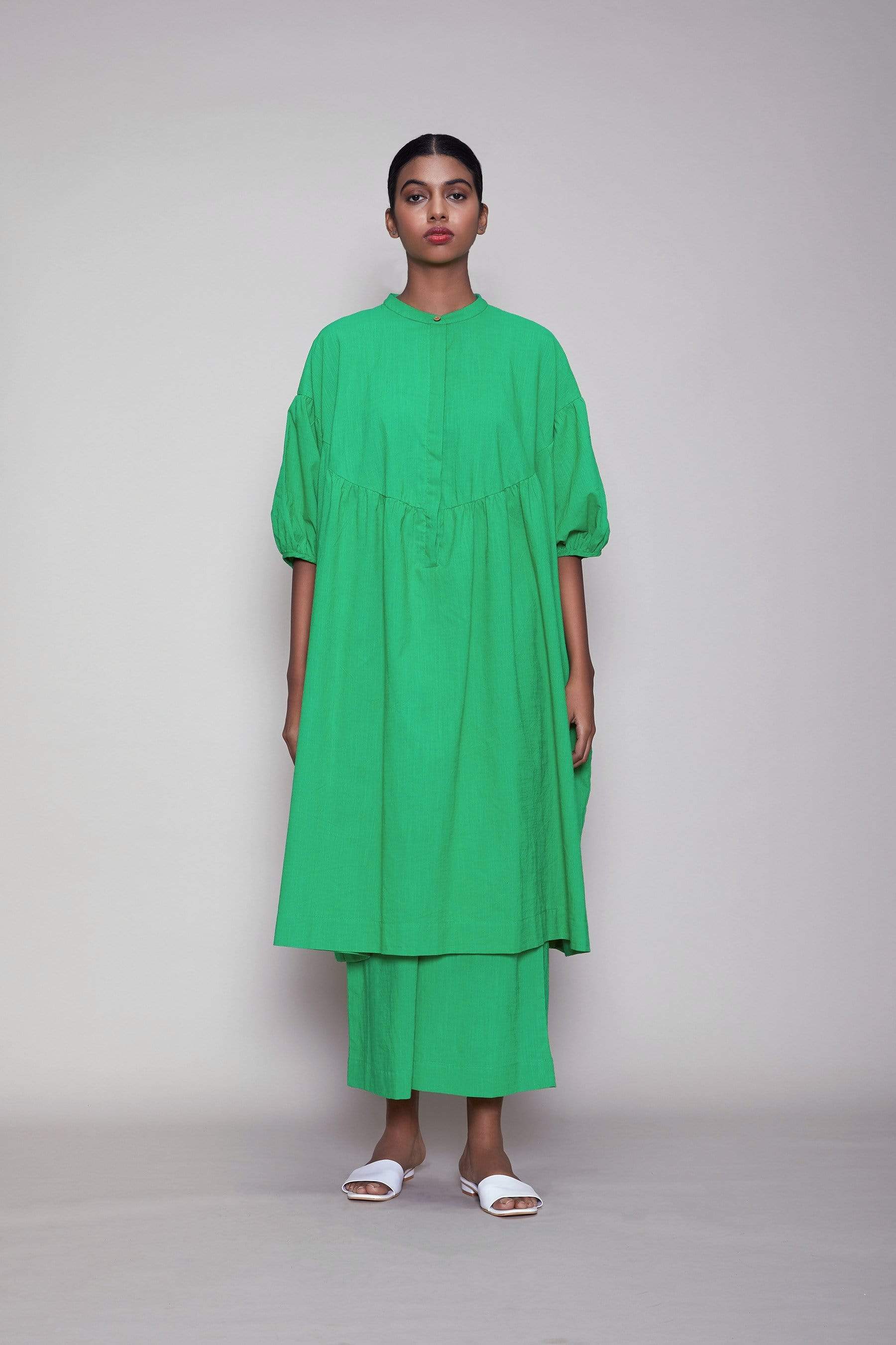 Handcrafted from Handwoven Organic Cotton, Plus Size Coord Set for Women by Sustainable Fashion Designer Clothing Label MATI