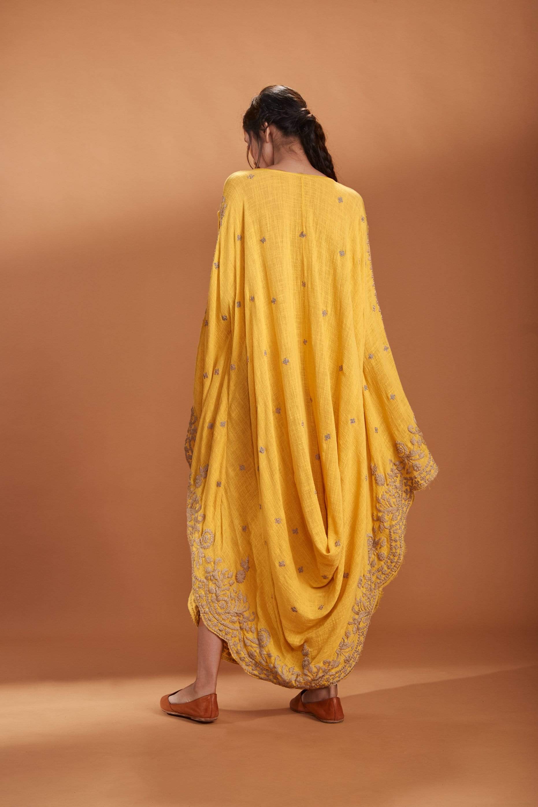 Mati SEPERATES MATI EMB COWL DRESS YELLOW