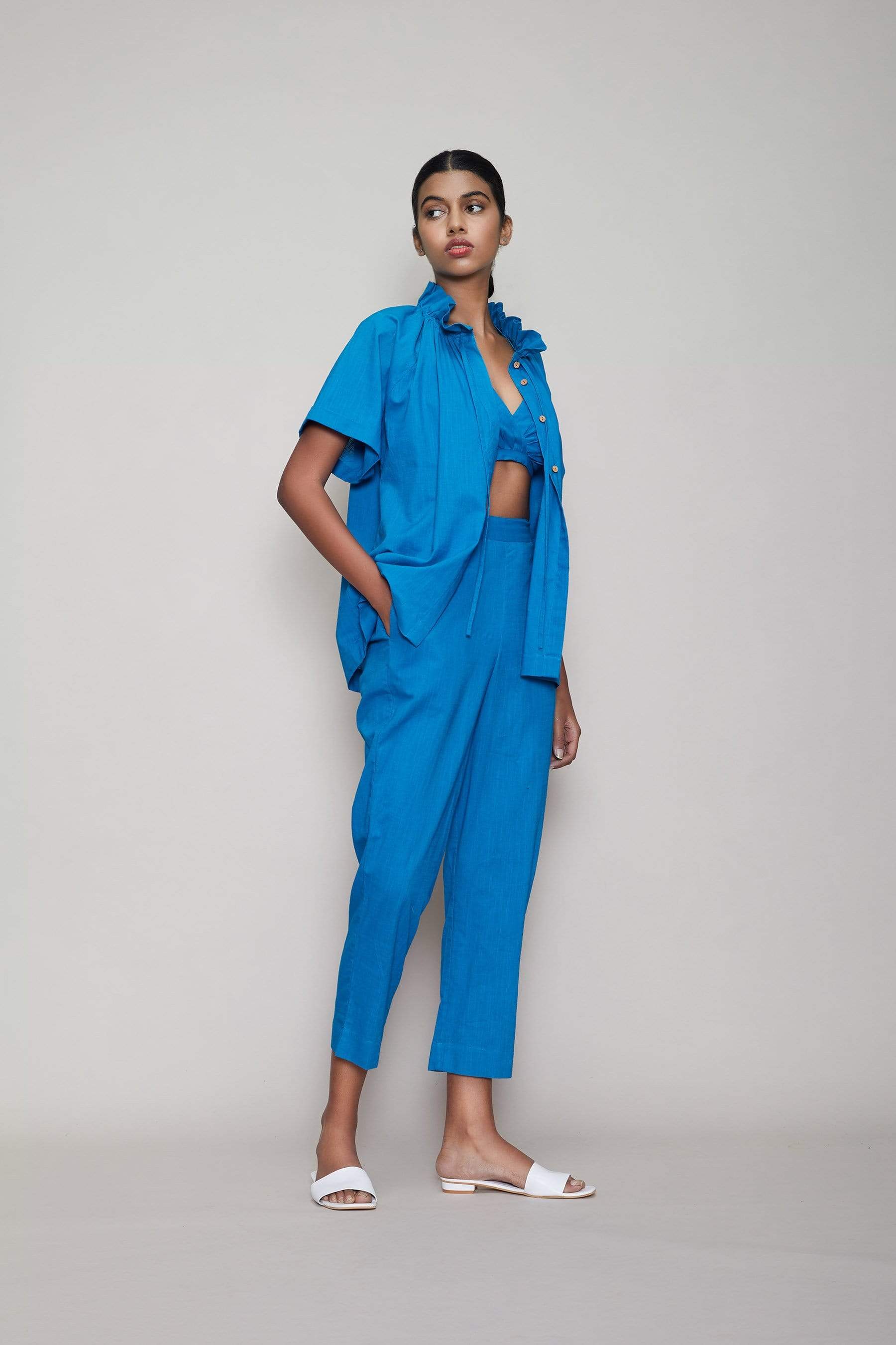 Mati SEPERATES Mati Tora Bralette 3 Piece Set - Blue