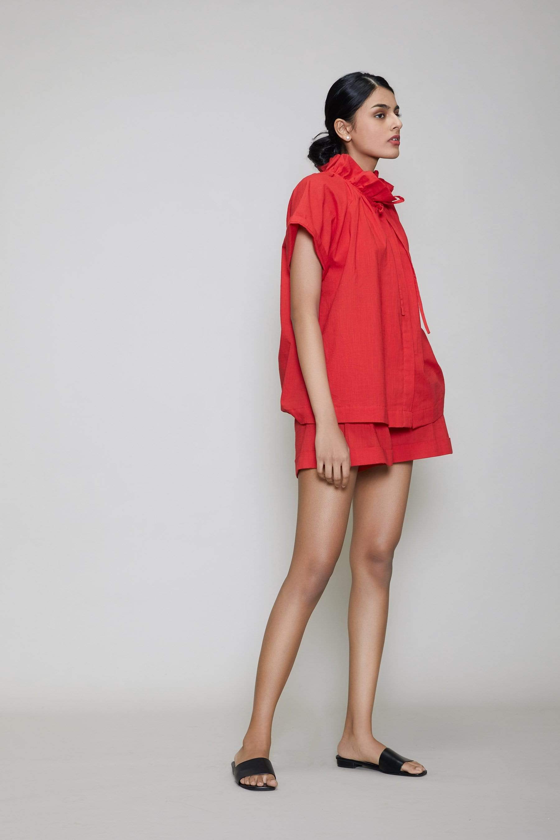 Mati SEPERATES Mati Tora & Shorts Set - Red