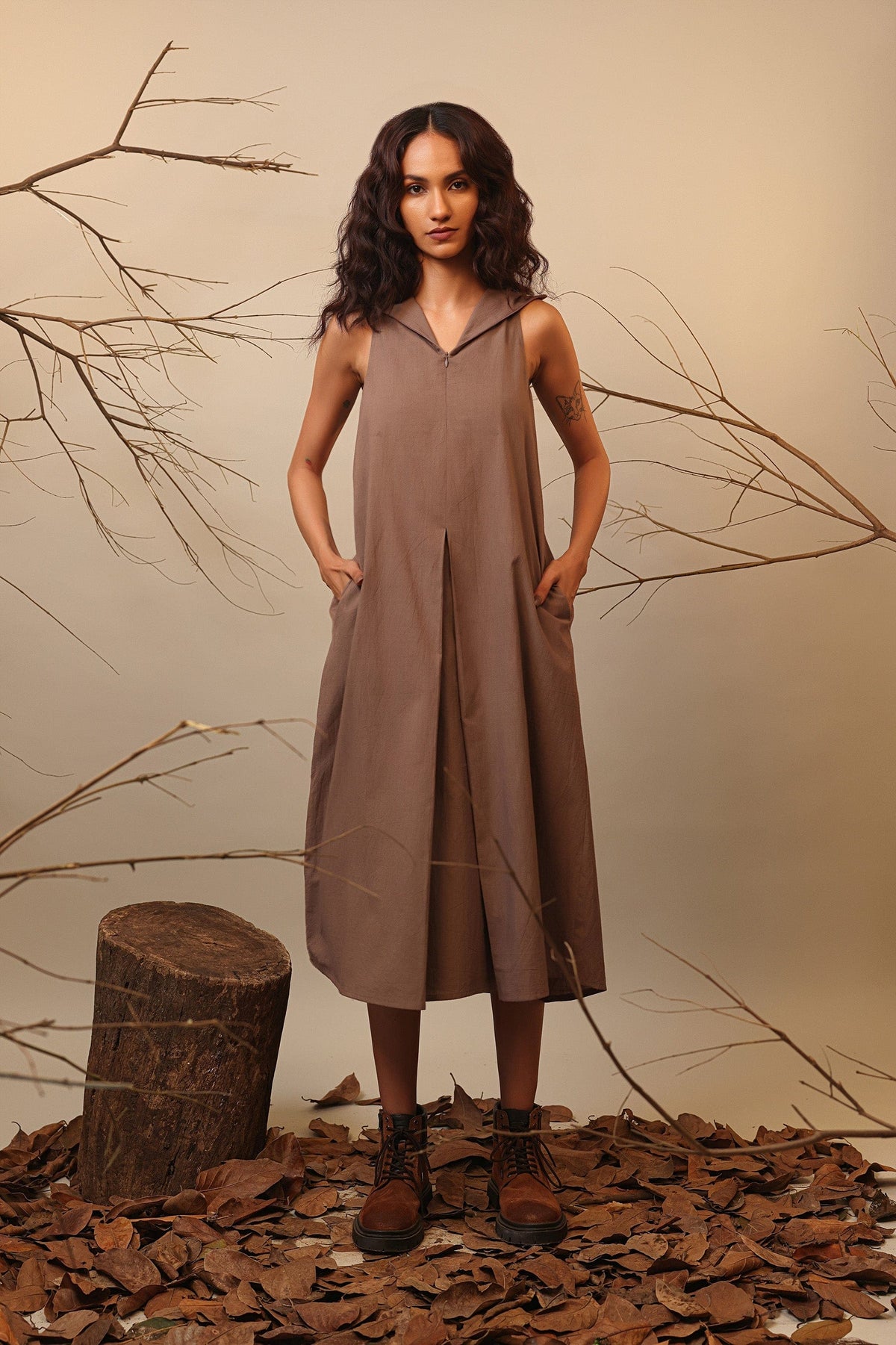 Handcrafted from Handwoven Organic Cotton. Dresses for Women by Sustainable Fashion Designer Clothing Label MATI
