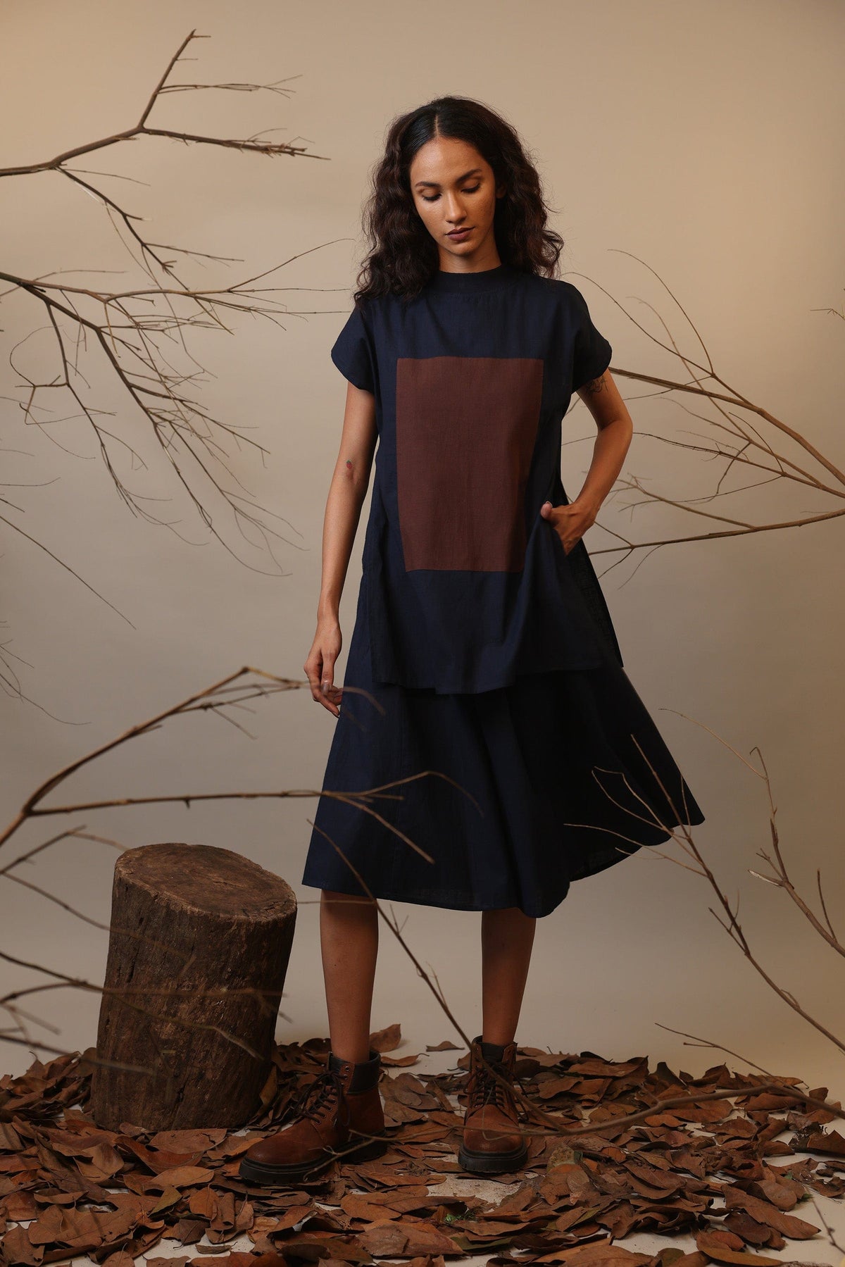 Handcrafted from Handwoven Organic Cotton. Dresses for Women by Sustainable Fashion Designer Clothing Label MATI
