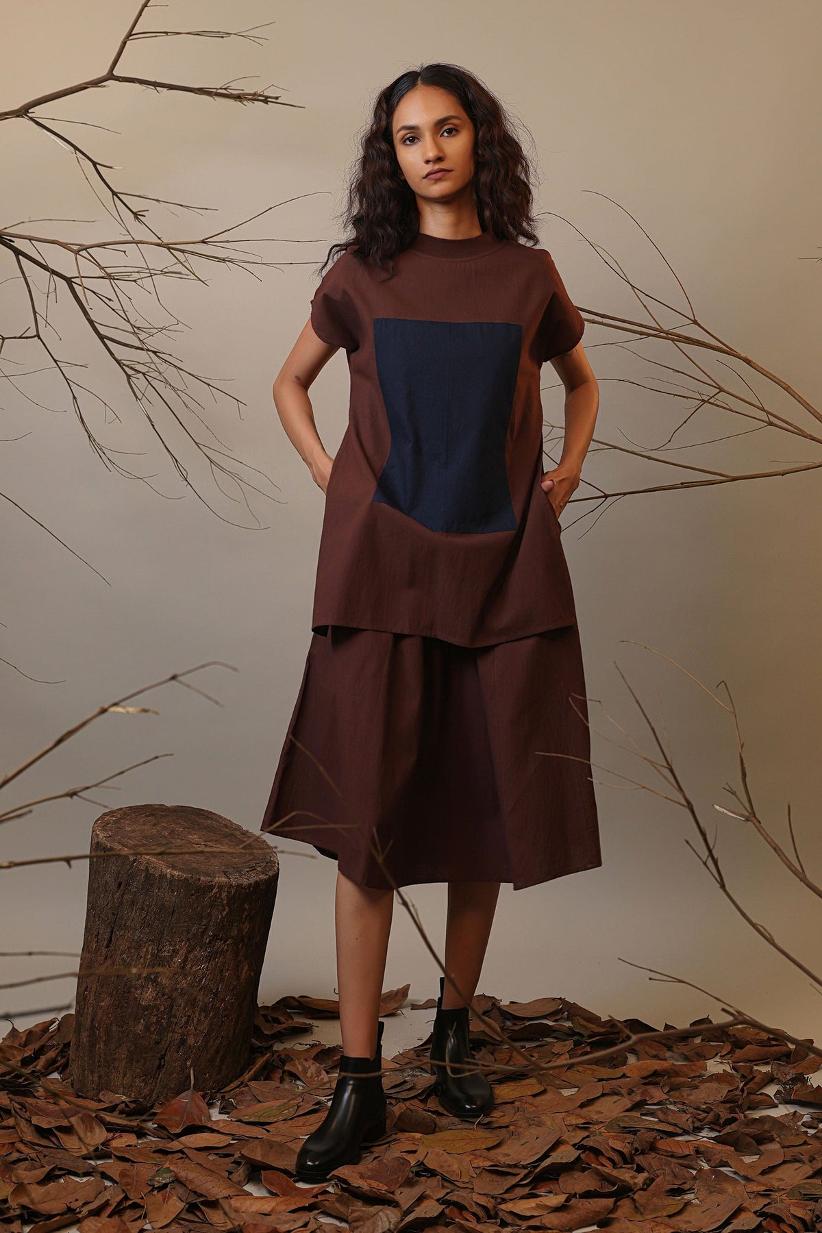 Handcrafted from Handwoven Organic Cotton. Dresses for Women by Sustainable Fashion Designer Clothing Label MATI
