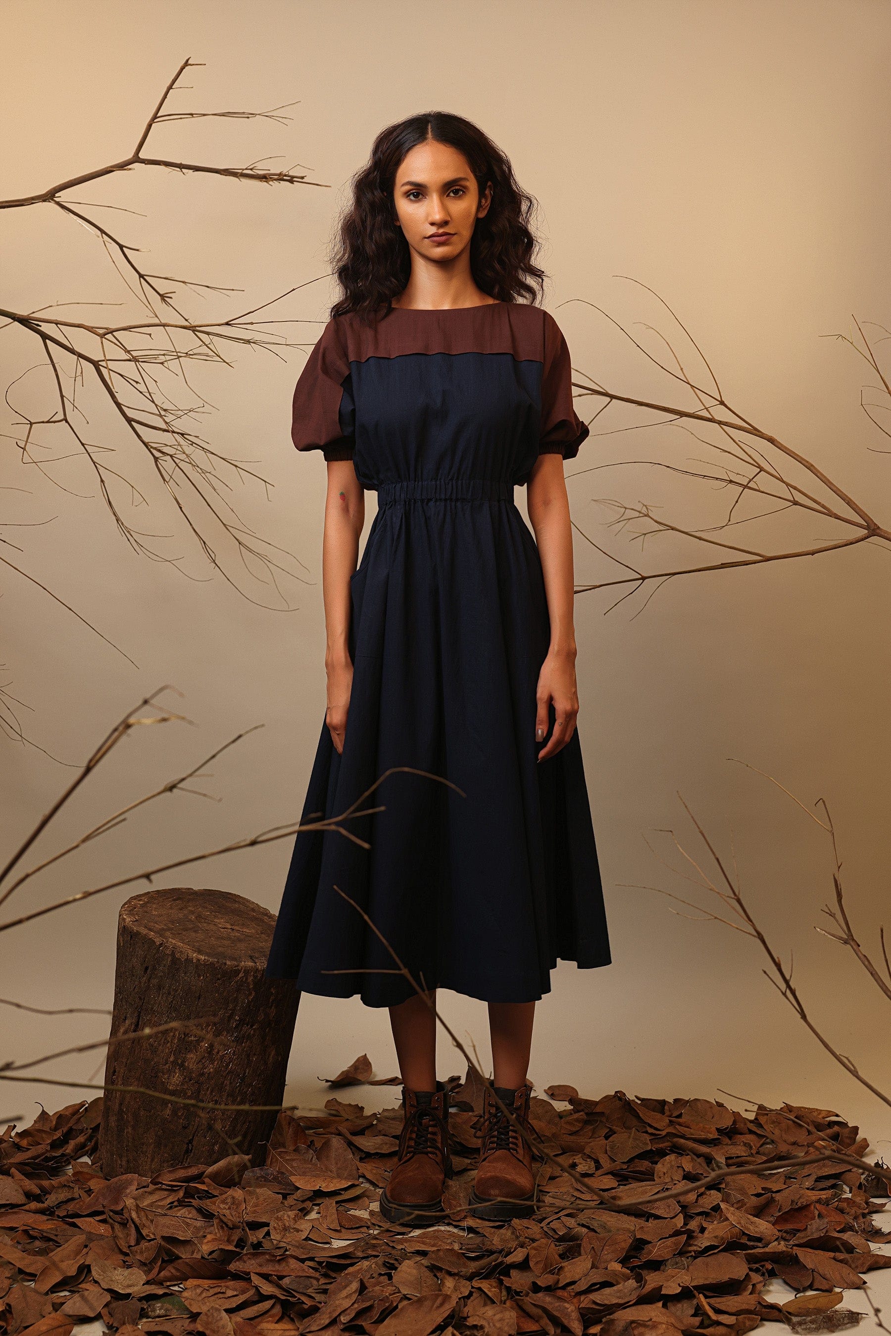 Handcrafted from Handwoven Organic Cotton. Dresses for Women by Sustainable Fashion Designer Clothing Label MATI