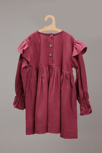 Mati DRESSES 0-6 months Mini MATI Girls Baliza Mauve Dress