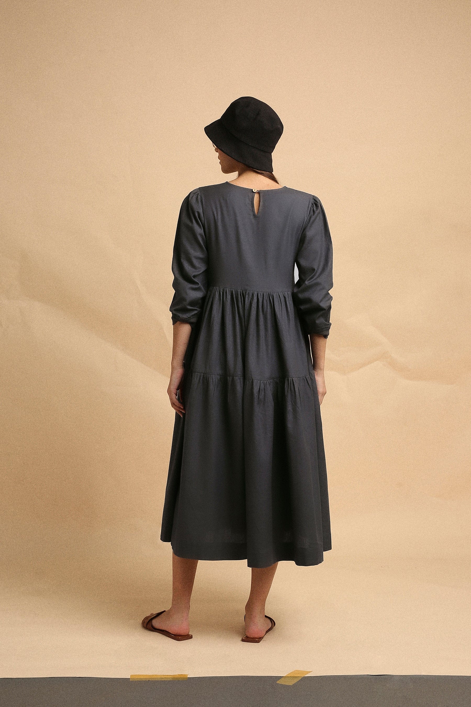 Mati Dresses Ash Gray Rib Vasara Dress