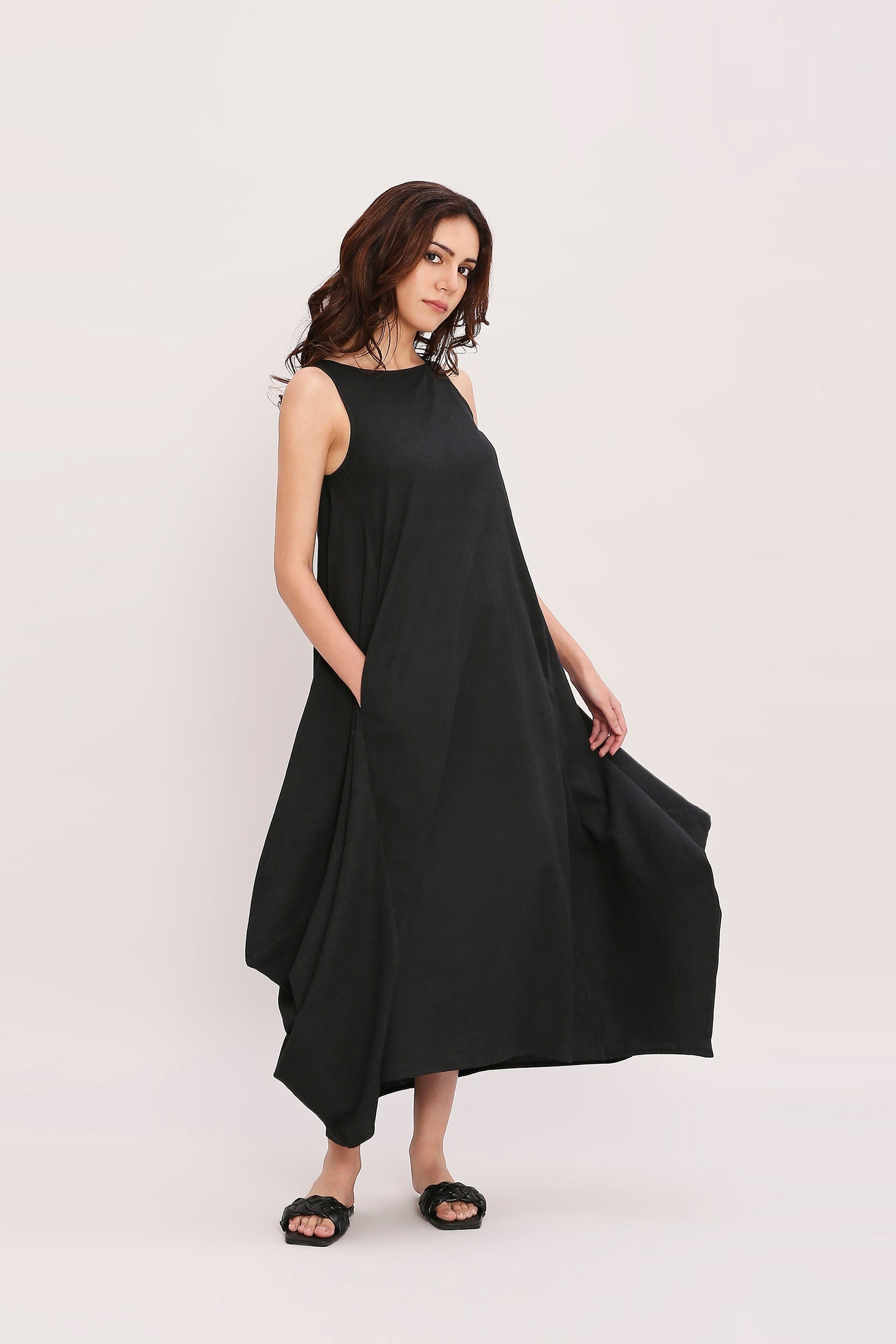 Handcrafted from Handwoven Organic Cotton. Dresses for Women by Sustainable Fashion Designer Clothing Label MATI