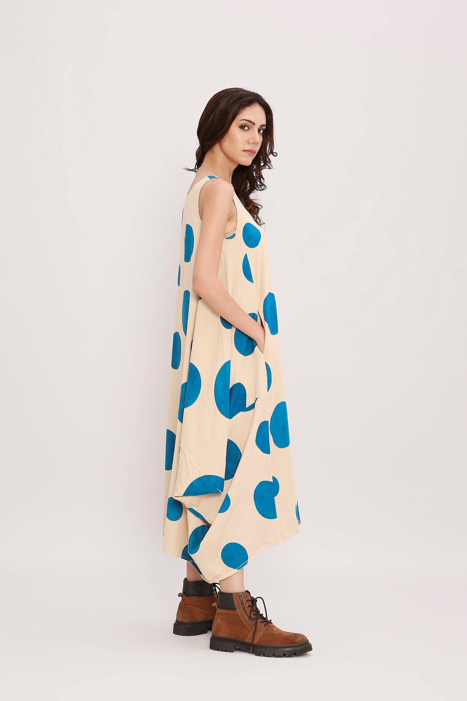 Handcrafted from Handwoven Organic Cotton. Dresses for Women by Sustainable Fashion Designer Clothing Label MATI
