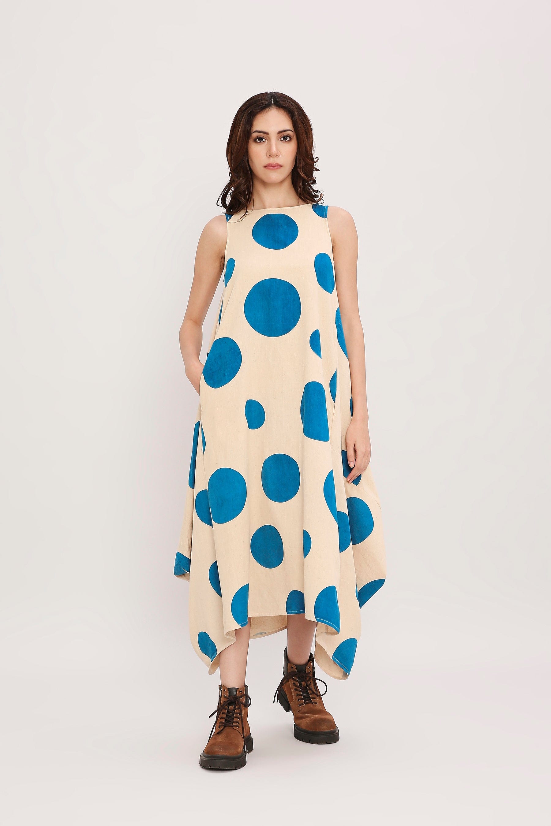 Handcrafted from Handwoven Organic Cotton. Dresses for Women by Sustainable Fashion Designer Clothing Label MATI