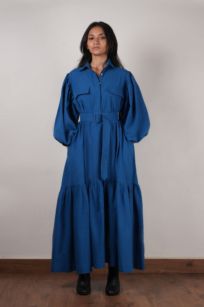 Handcrafted from Handwoven Organic Cotton. Dresses for Women by Sustainable Fashion Designer Clothing Label MATI