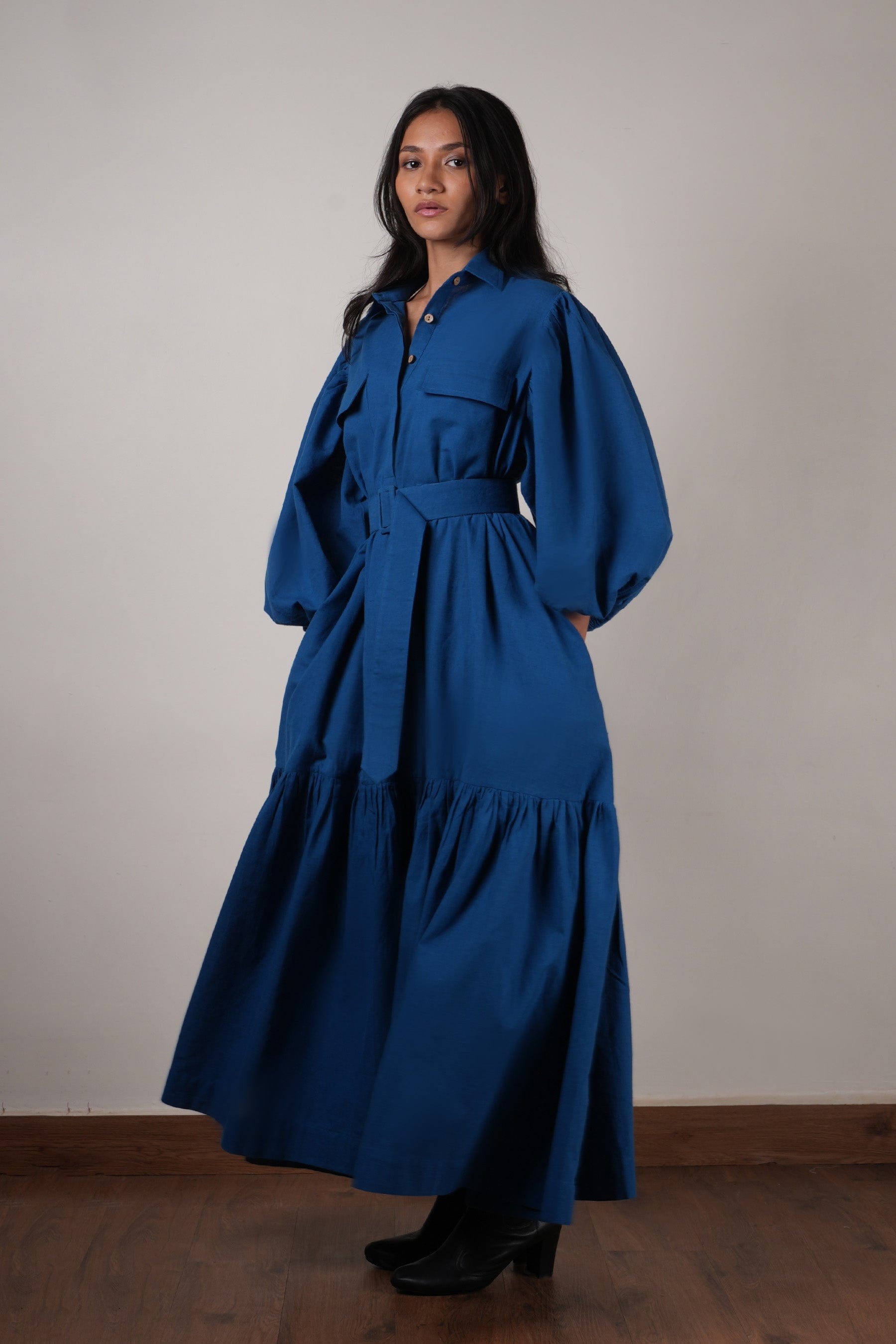 Handcrafted from Handwoven Organic Cotton. Dresses for Women by Sustainable Fashion Designer Clothing Label MATI