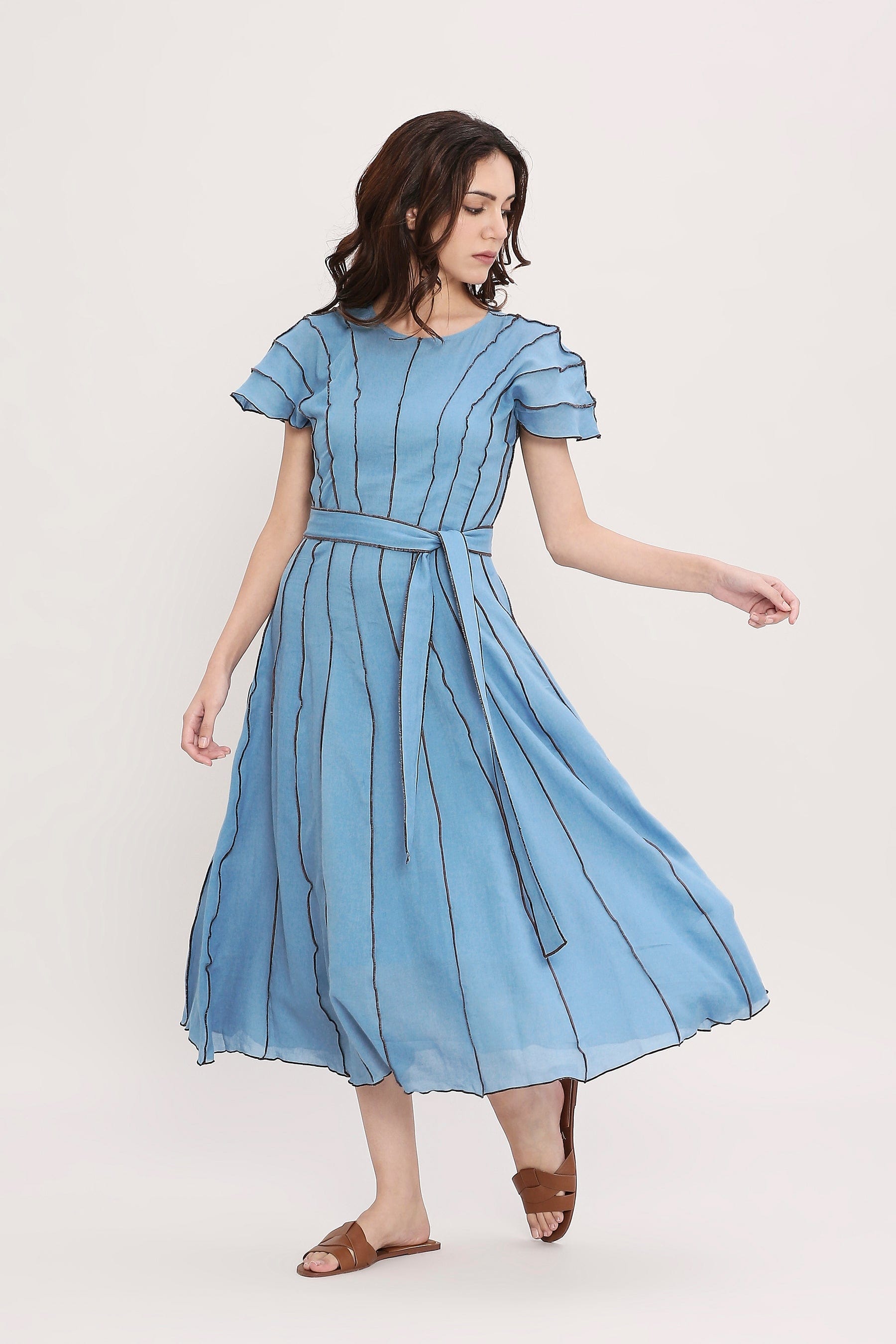 Handcrafted from Handwoven Organic Cotton. Dresses for Women by Sustainable Fashion Designer Clothing Label MATI