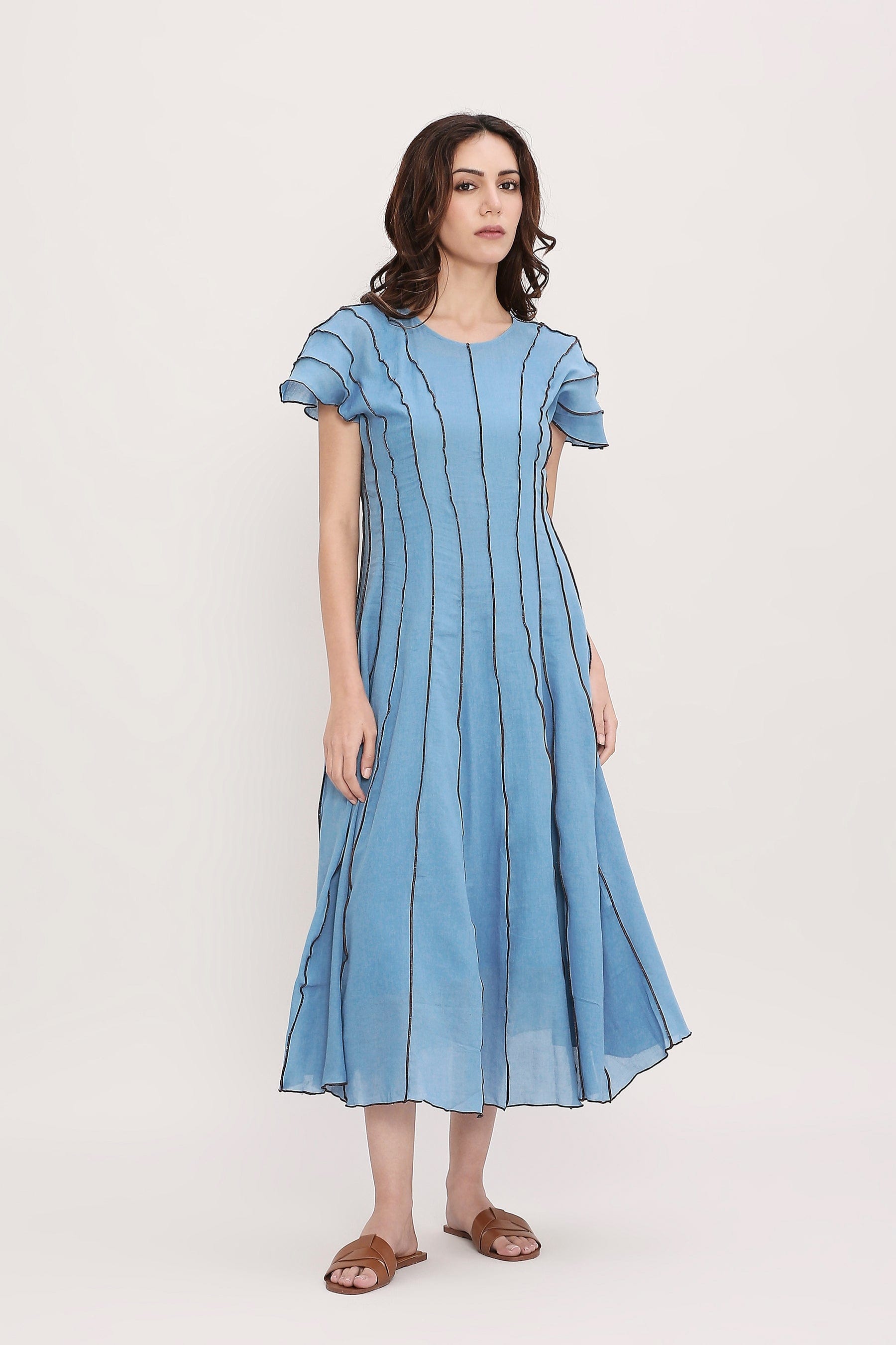 Handcrafted from Handwoven Organic Cotton. Dresses for Women by Sustainable Fashion Designer Clothing Label MATI