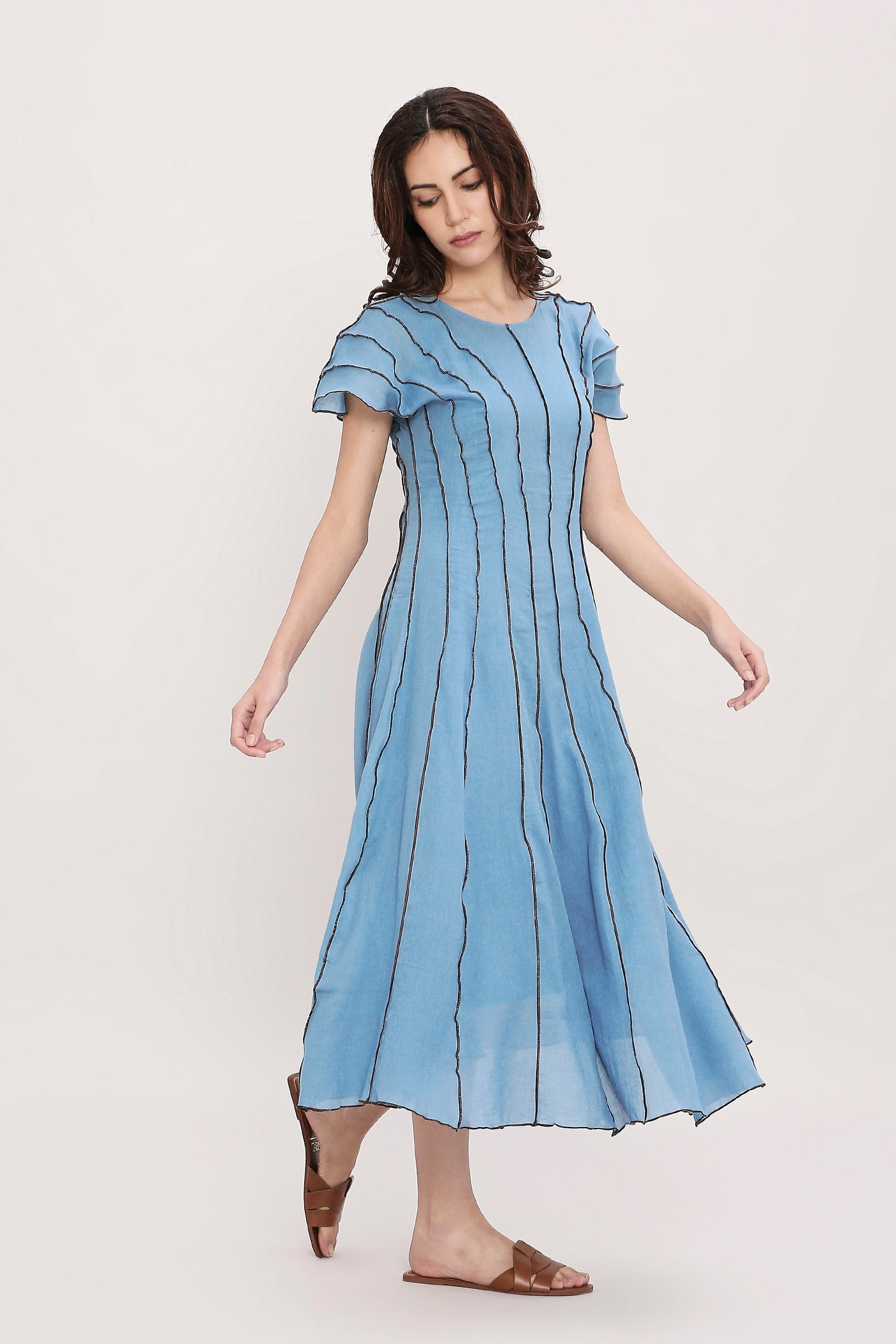 Handcrafted from Handwoven Organic Cotton. Dresses for Women by Sustainable Fashion Designer Clothing Label MATI