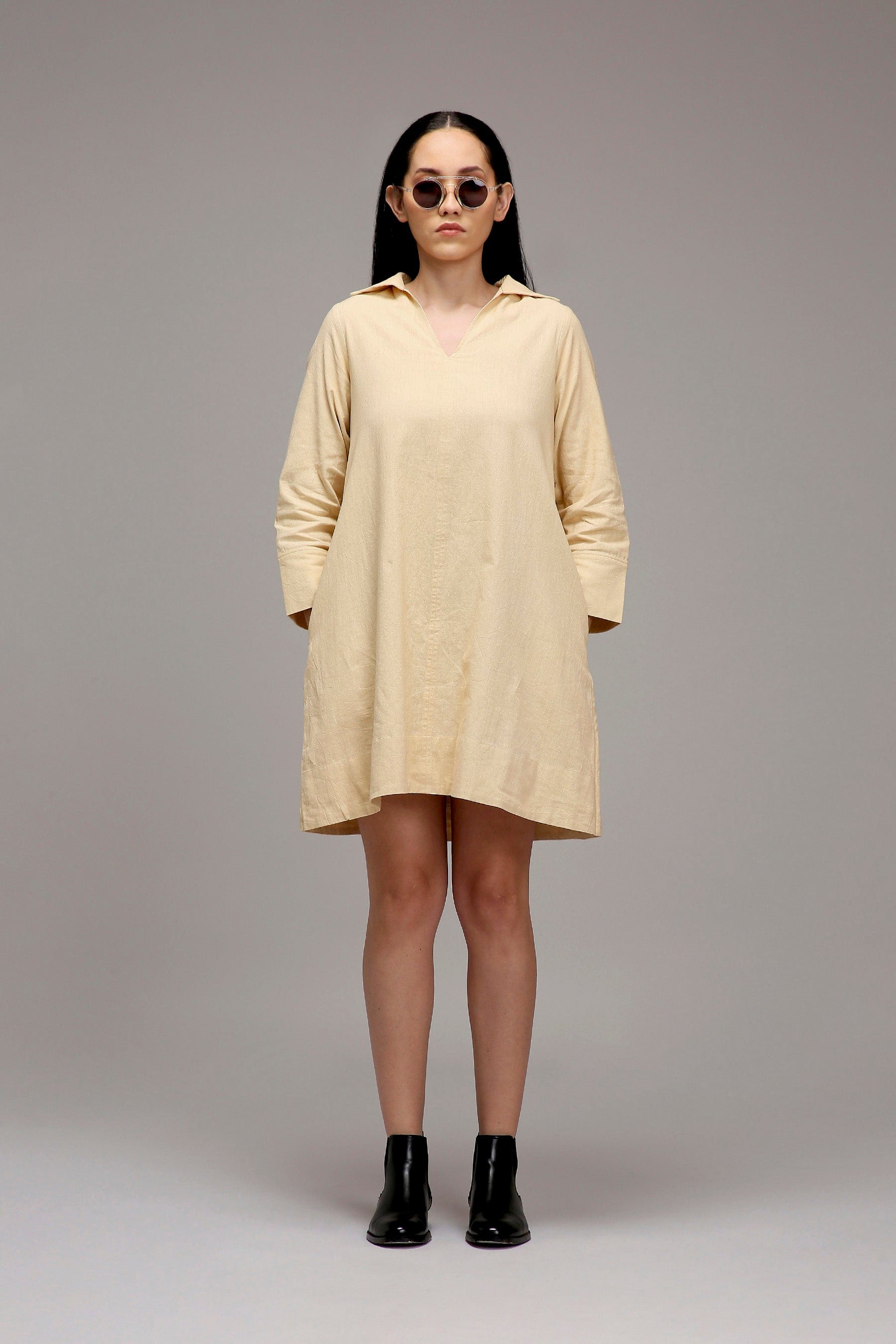 Handcrafted from Handwoven Organic Cotton Dresses for Women by Sustainable Fashion Designer Clothing Label MATI