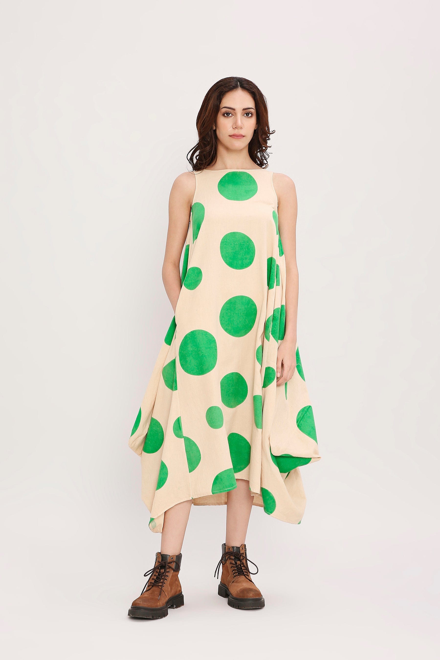 Handcrafted from Handwoven Organic Cotton. Dresses for Women by Sustainable Fashion Designer Clothing Label MATI