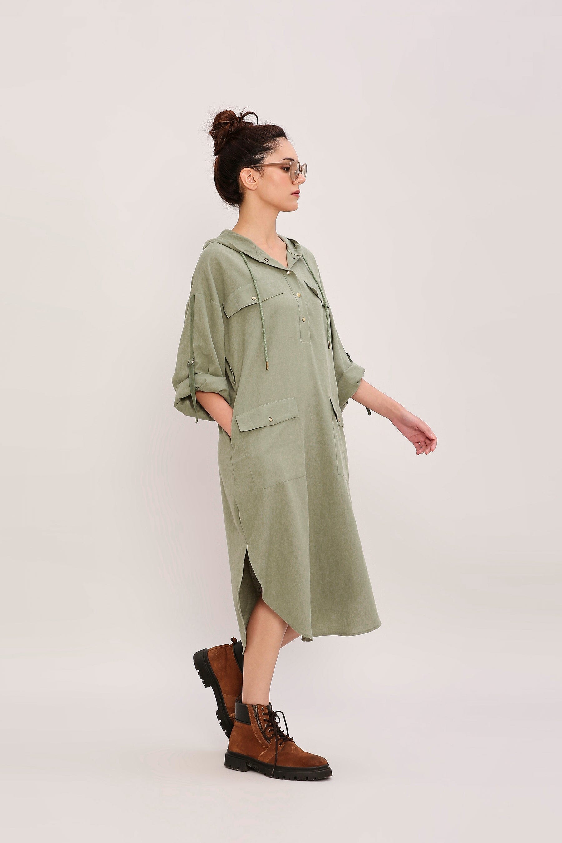 Handcrafted from Handwoven Organic Cotton. Dresses for Women by Sustainable Fashion Designer Clothing Label MATI