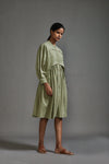 Mati Dresses Green Safari Short Dress