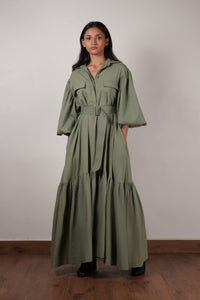 Handcrafted from Handwoven Organic Cotton. Dresses for Women by Sustainable Fashion Designer Clothing Label MATI