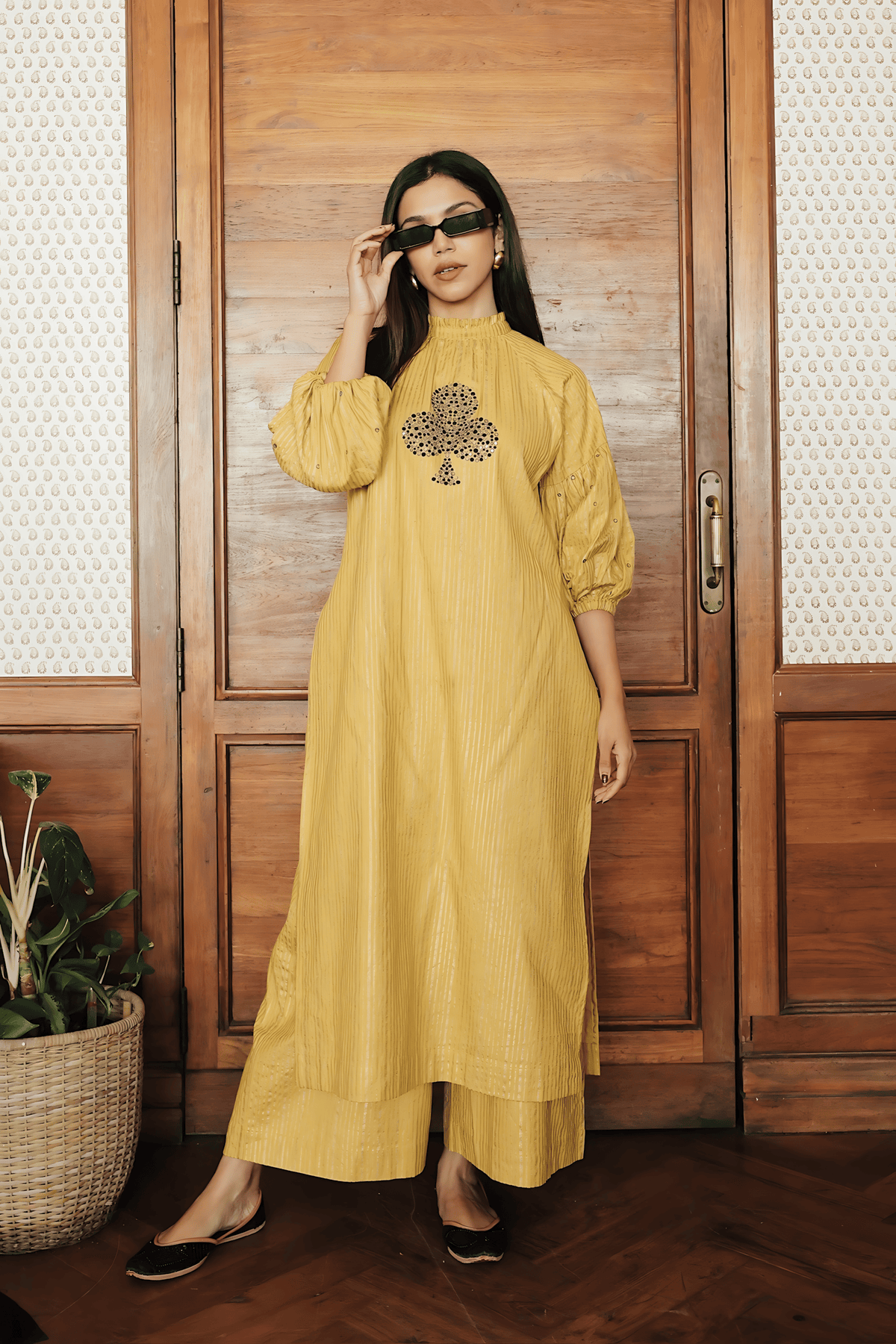 Mati Dresses Mustard Big Club Tunic