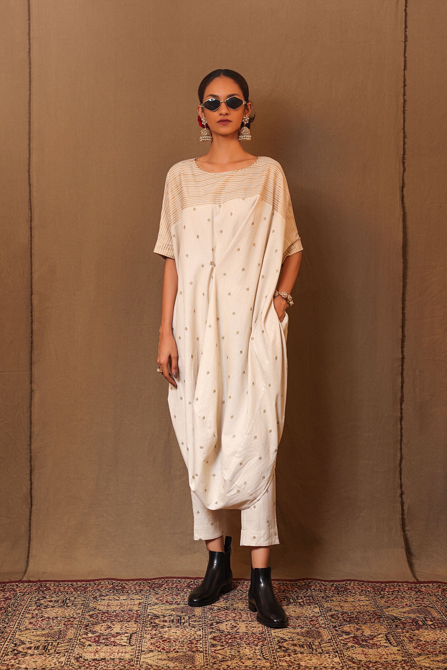 Handcrafted from Handwoven Organic Cotton. Dresses for Women by Sustainable Fashion Designer Clothing Label MATI