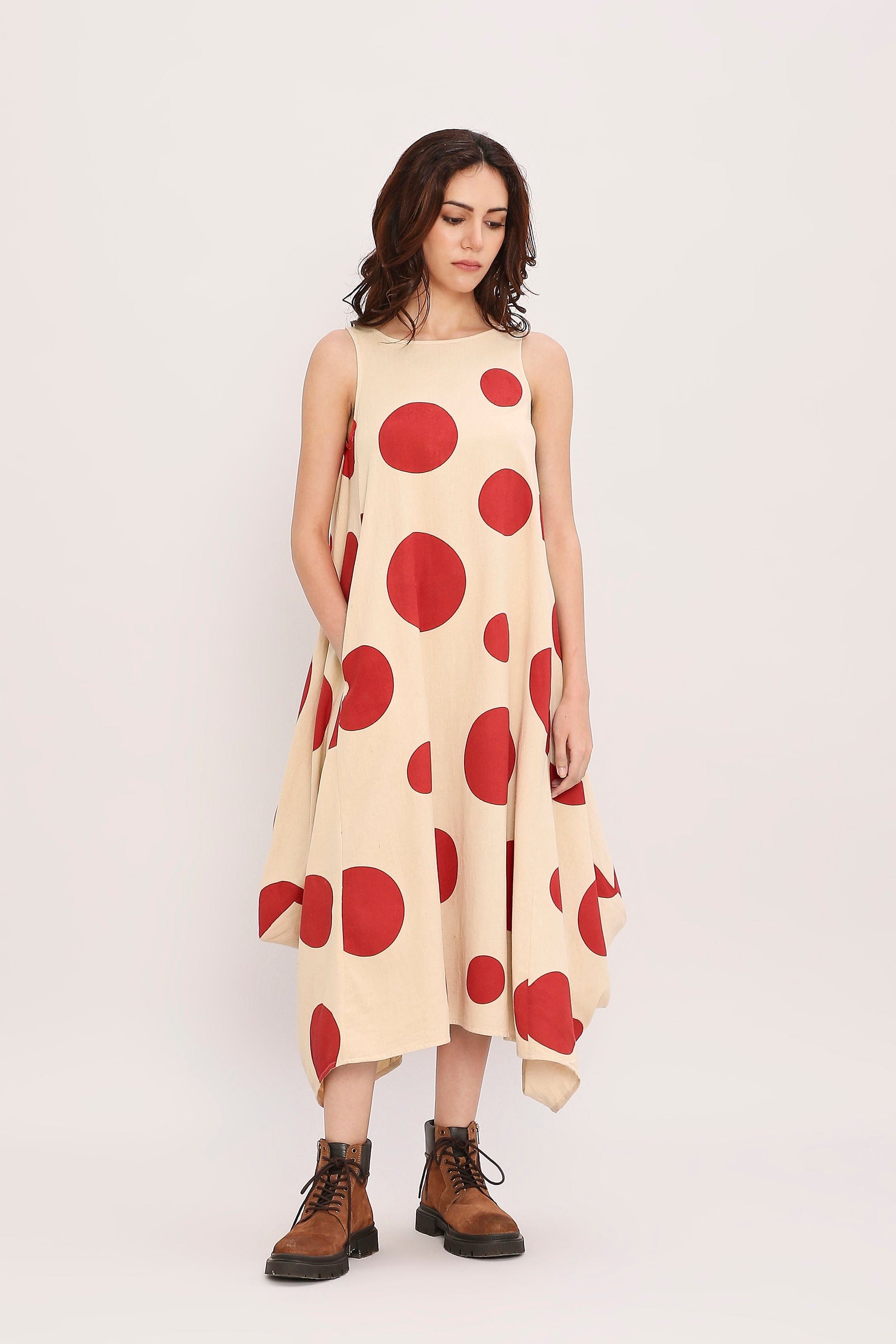 Handcrafted from Handwoven Organic Cotton. Dresses for Women by Sustainable Fashion Designer Clothing Label MATI