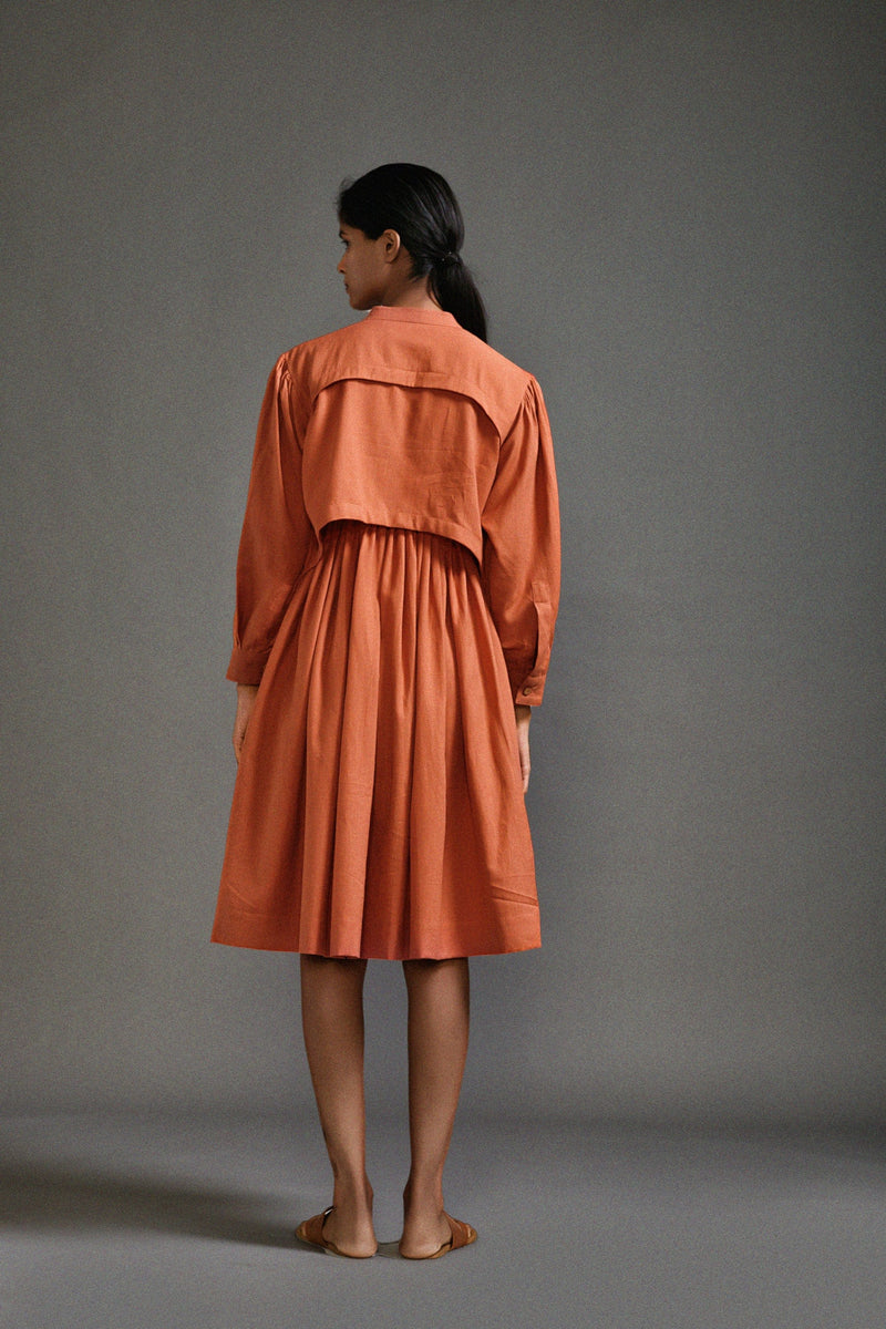 Mati Dresses Rust Safari Short Dress