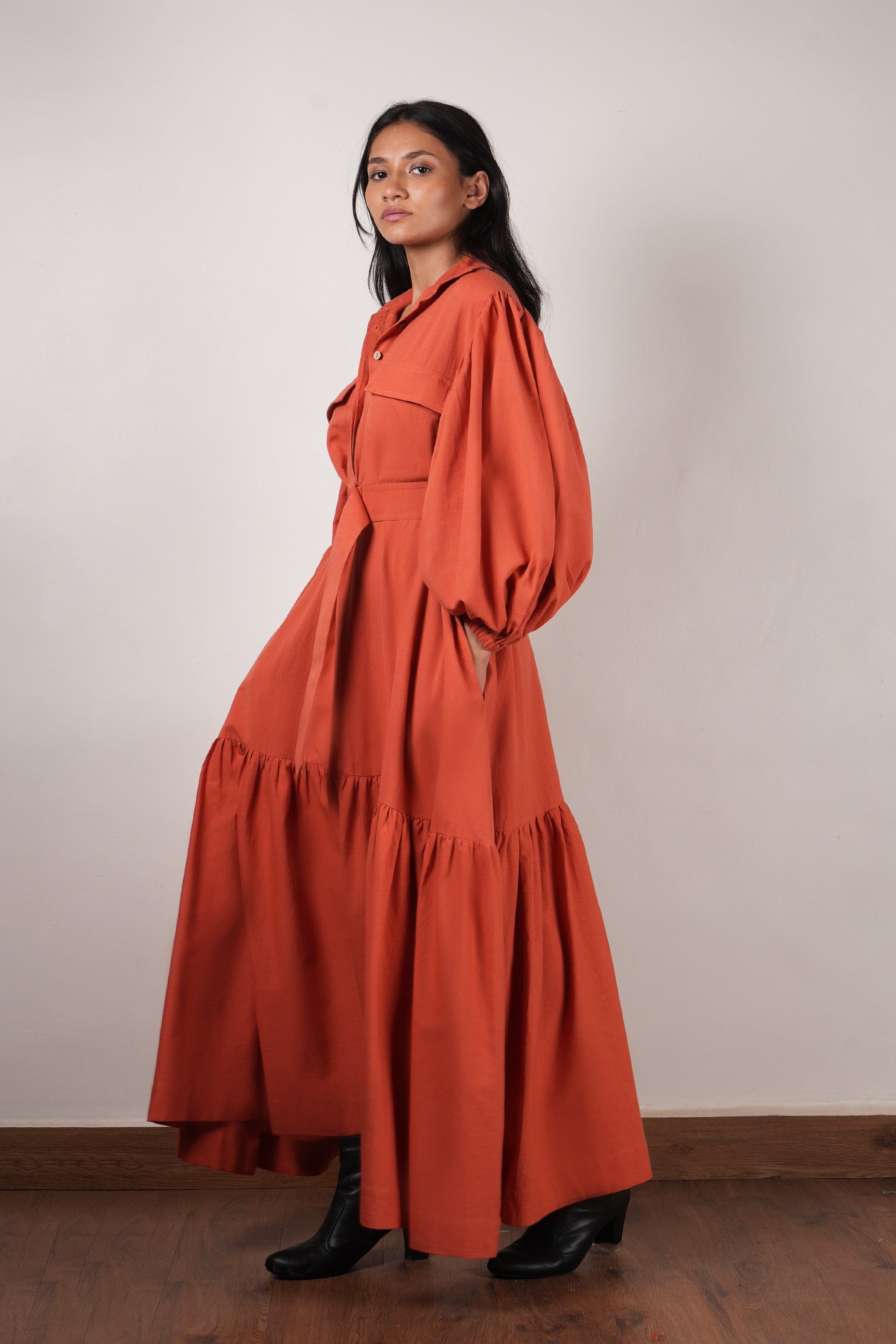 Handcrafted from Handwoven Organic Cotton. Dresses for Women by Sustainable Fashion Designer Clothing Label MATI