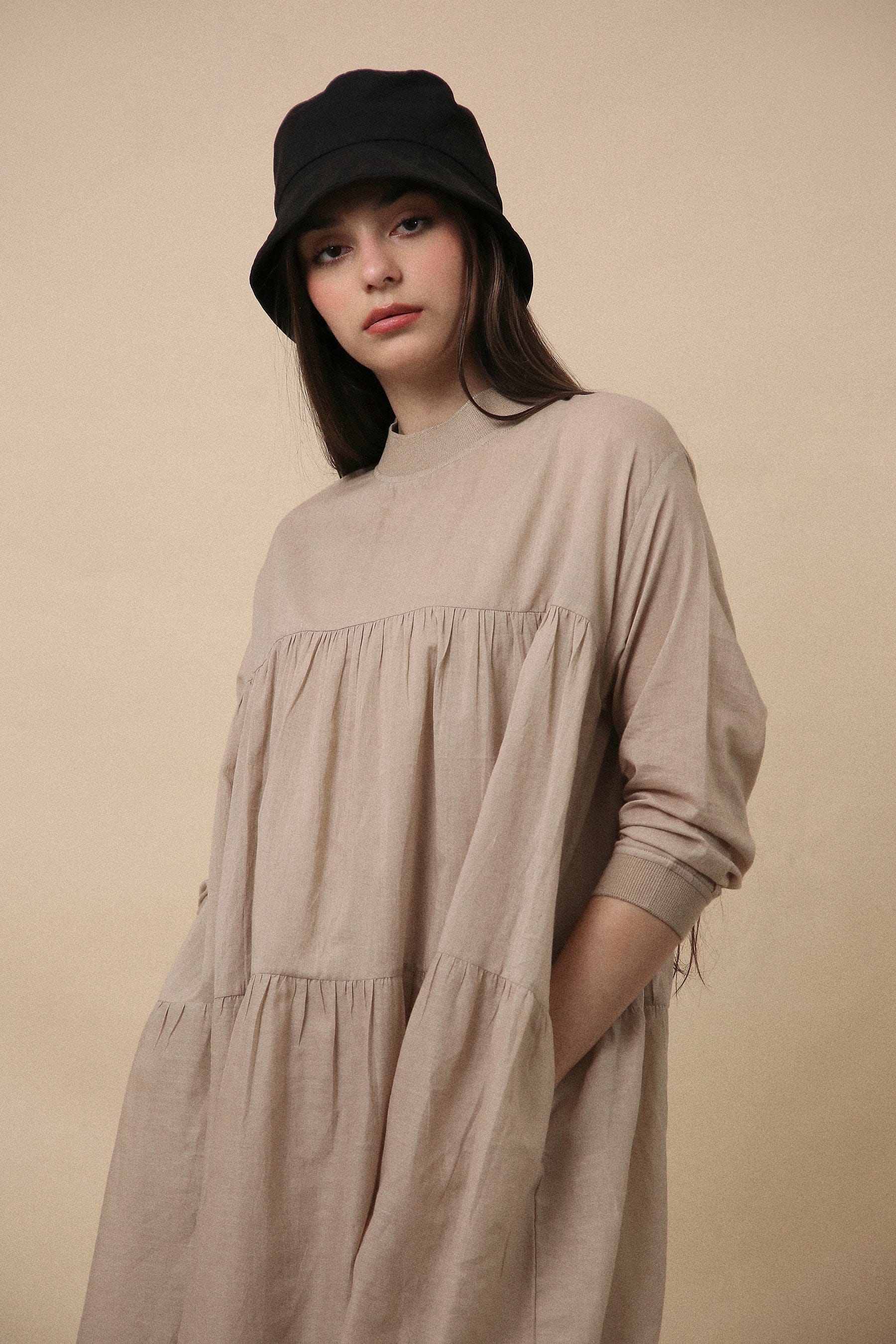 Mati Dresses Sand Rib Vena Dress