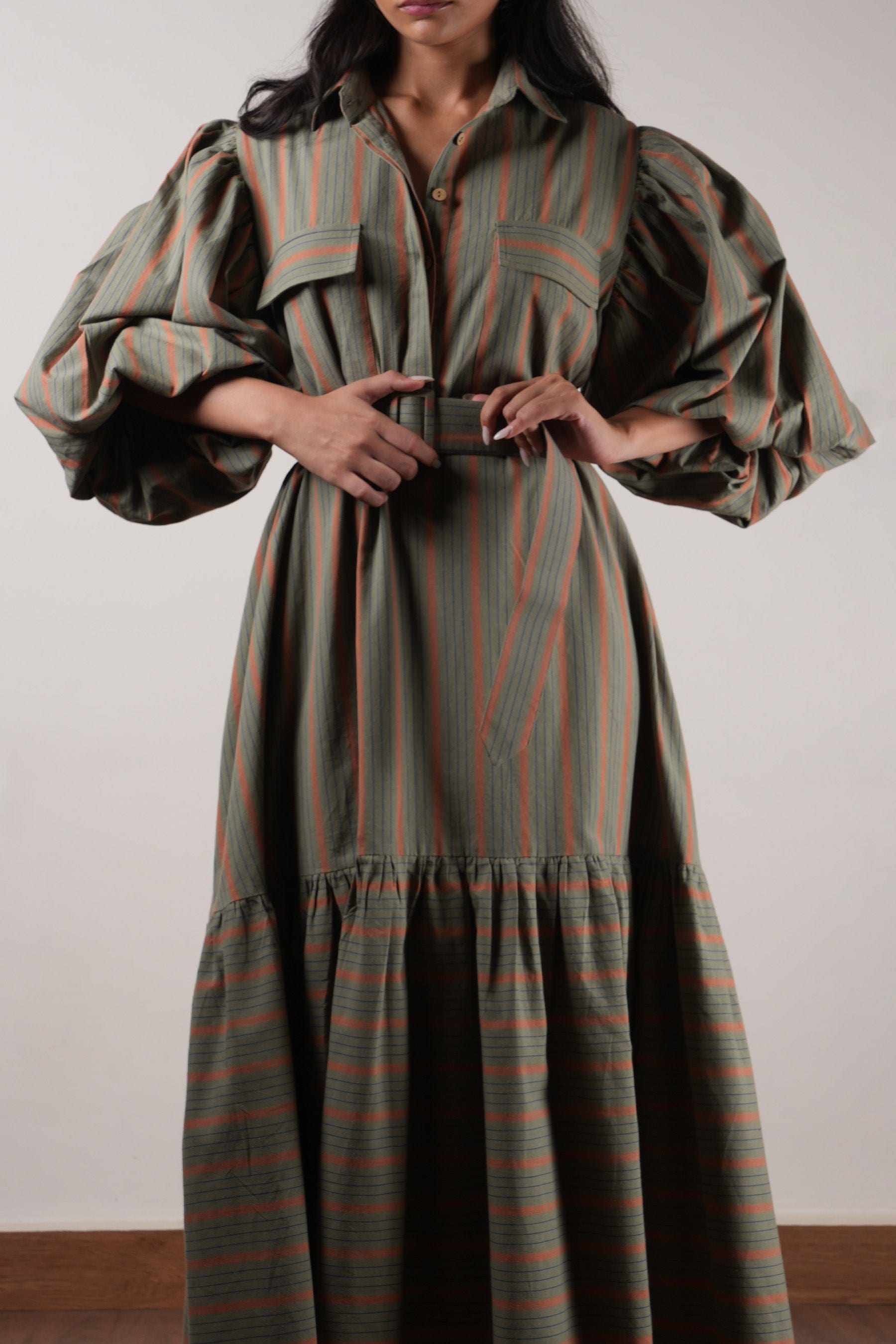 Handcrafted from Handwoven Organic Cotton. Dresses for Women by Sustainable Fashion Designer Clothing Label MATI