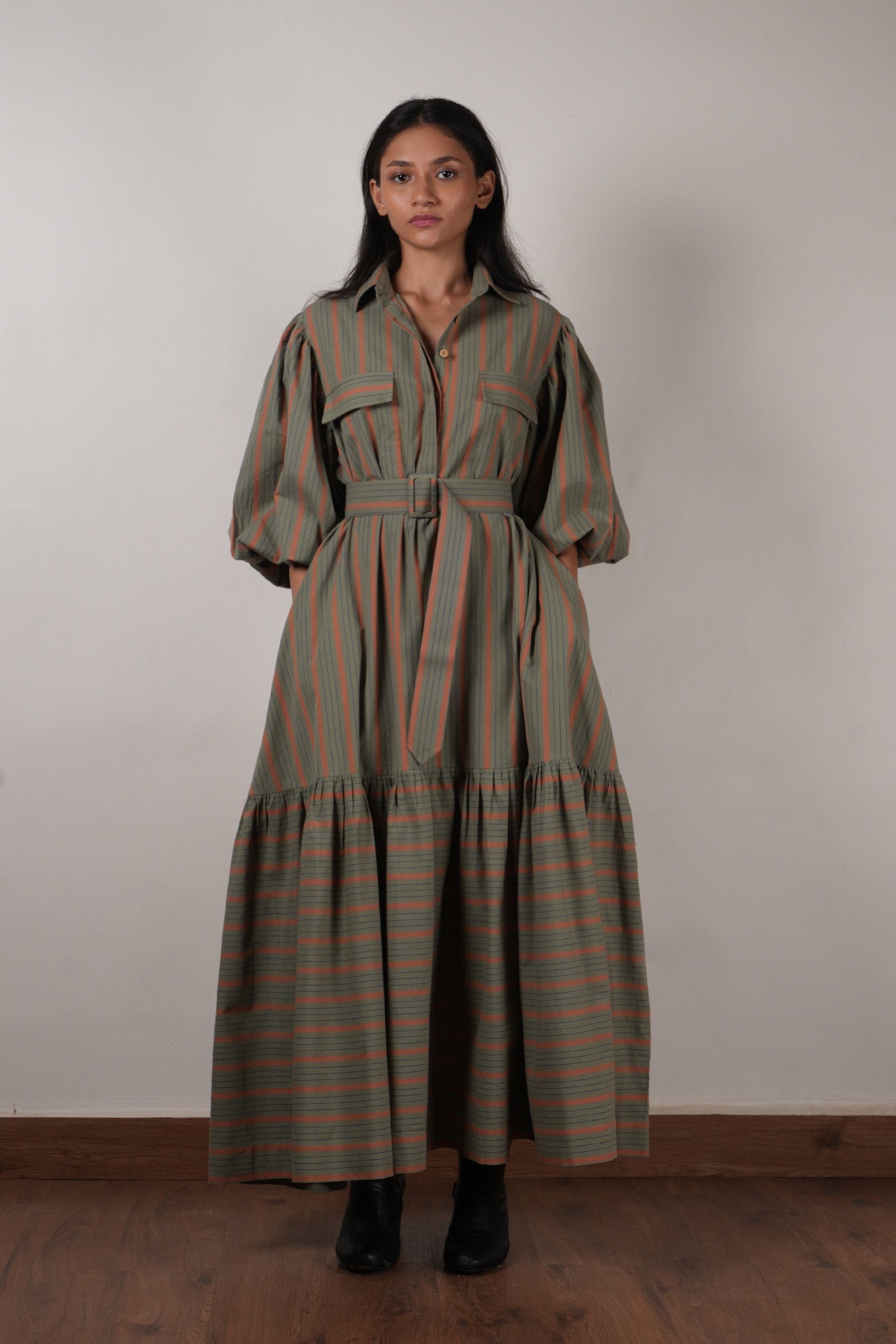 Handcrafted from Handwoven Organic Cotton. Dresses for Women by Sustainable Fashion Designer Clothing Label MATI