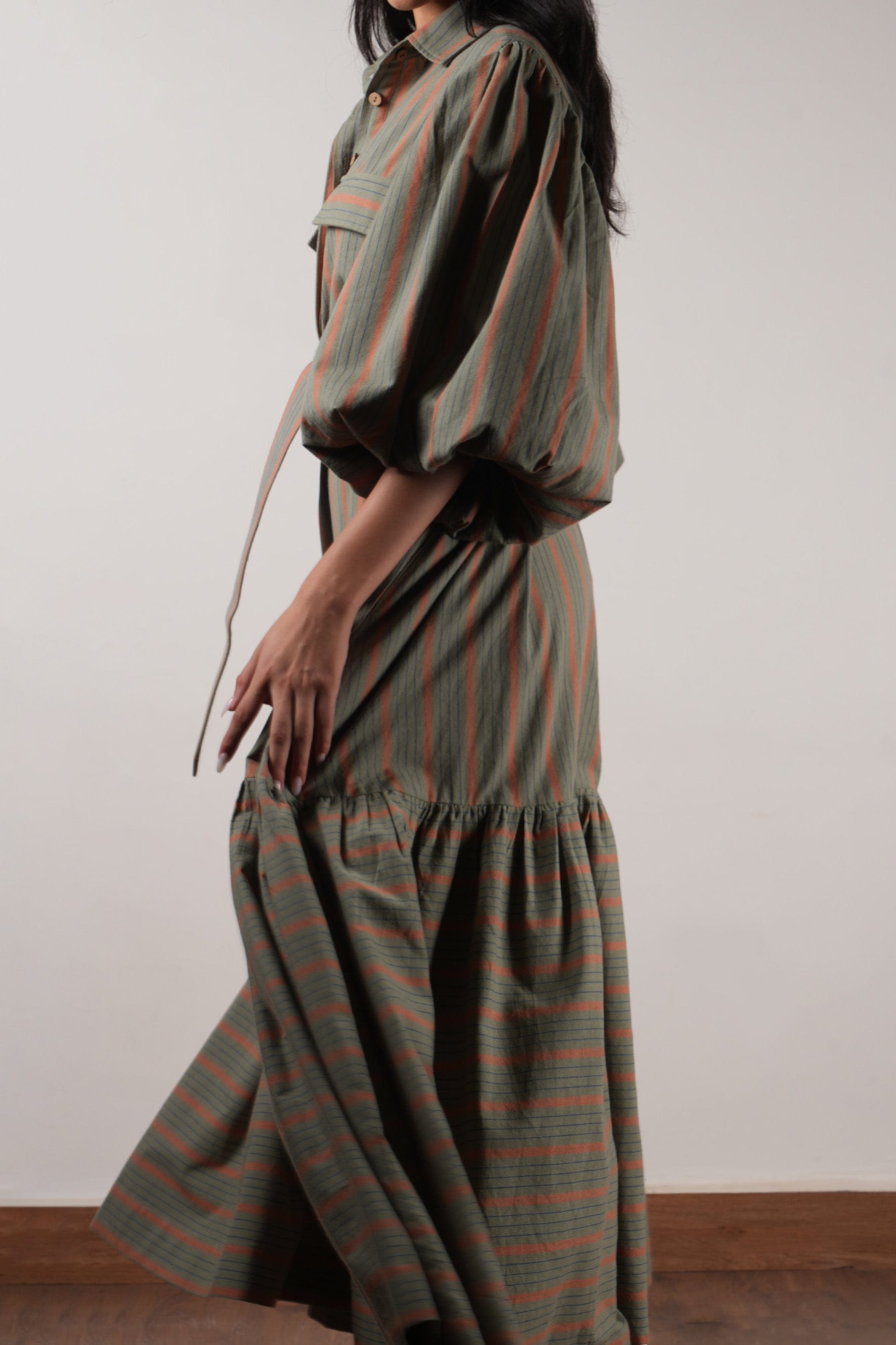 Handcrafted from Handwoven Organic Cotton. Dresses for Women by Sustainable Fashion Designer Clothing Label MATI