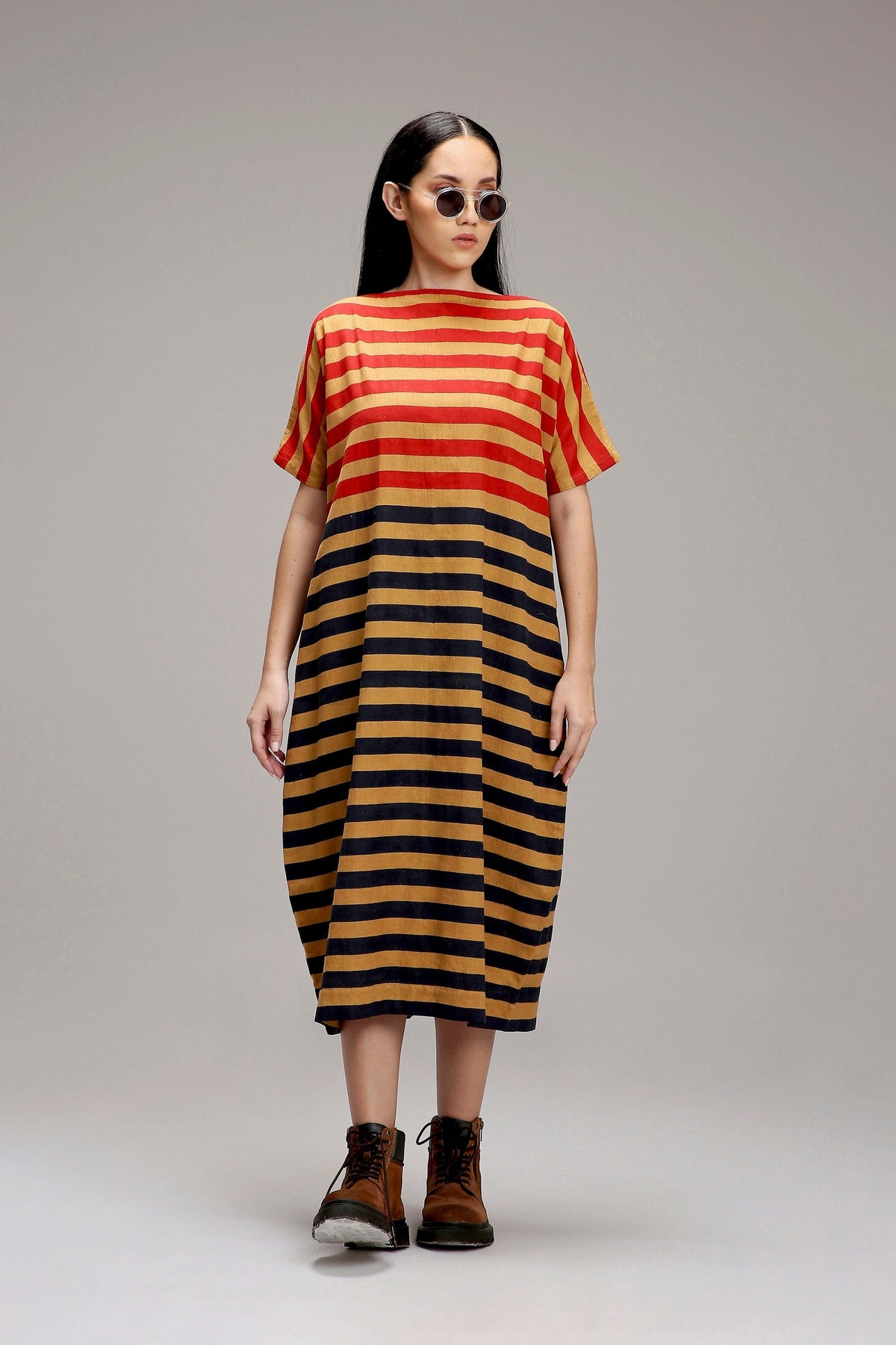 Handcrafted from Handwoven Organic Cotton. Dresses for Women by Sustainable Fashion Designer Clothing Label MATI