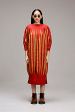 Handcrafted from Handwoven Organic Cotton Dress for Women by Sustainable Fashion Designer Clothing Label MATI