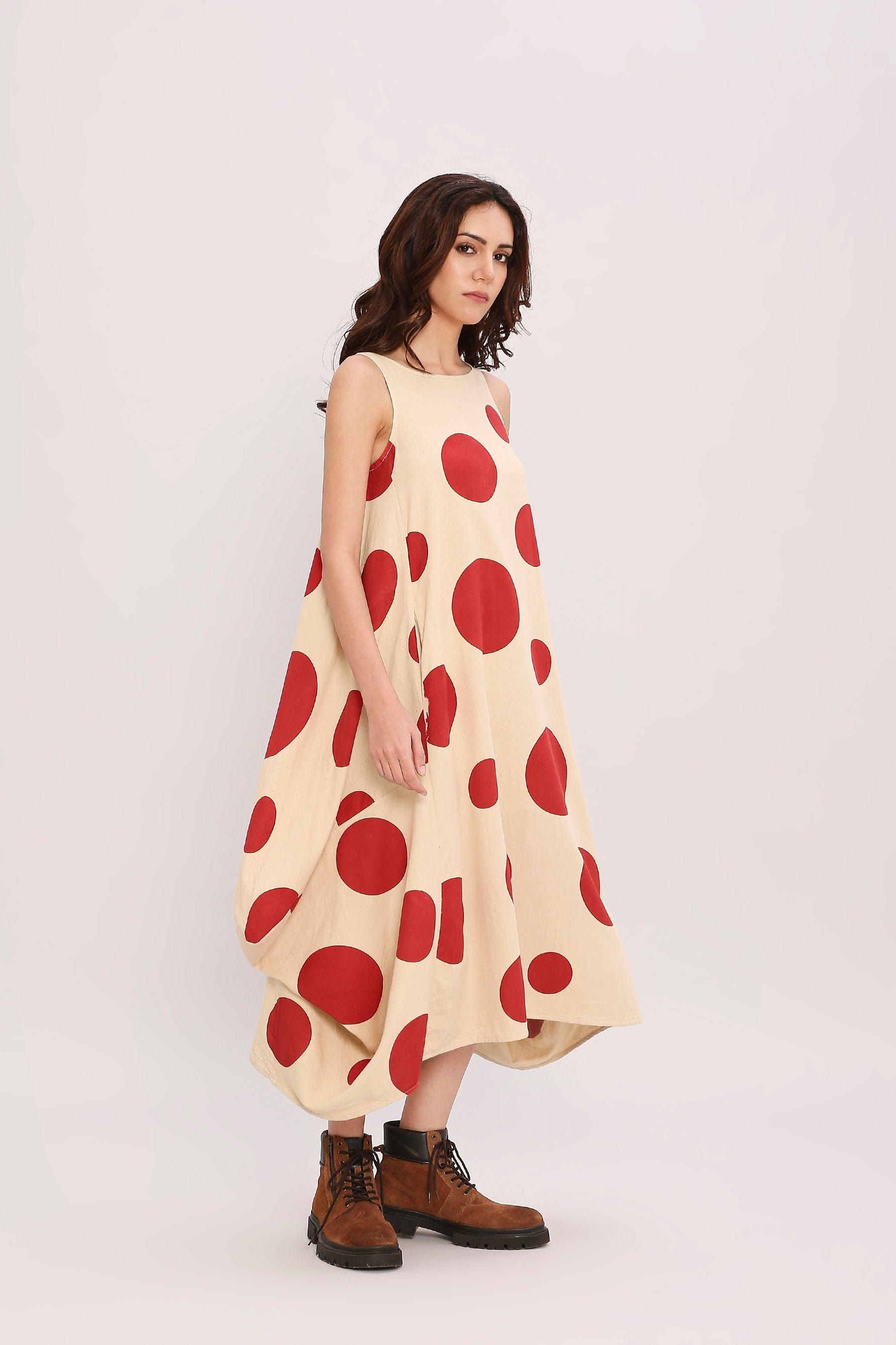 Handcrafted from Handwoven Organic Cotton. Dresses for Women by Sustainable Fashion Designer Clothing Label MATI