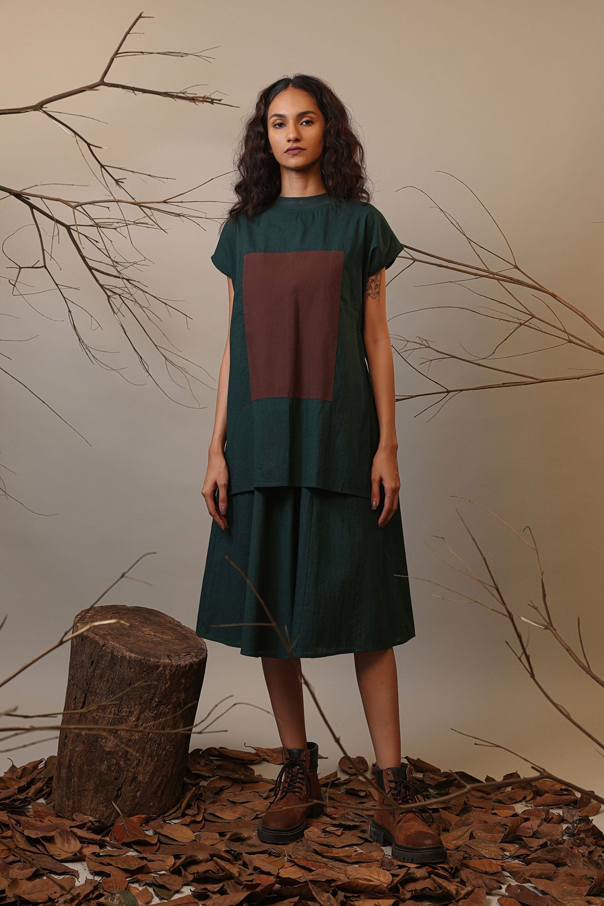 Handcrafted from Handwoven Organic Cotton. Dresses for Women by Sustainable Fashion Designer Clothing Label MATI