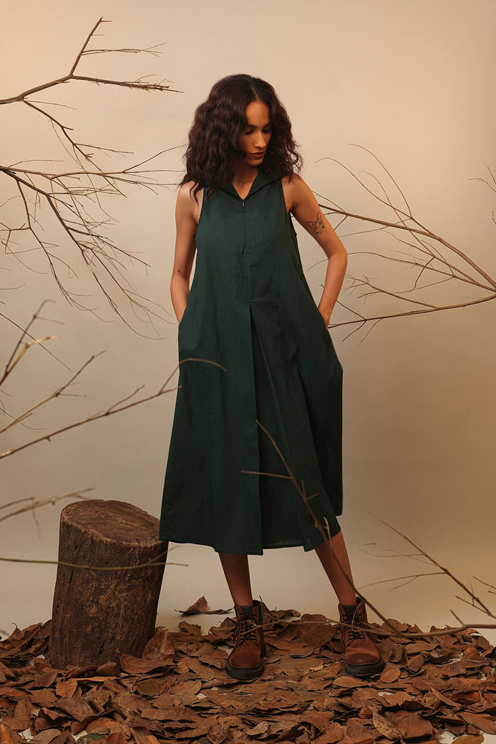 Handcrafted from Handwoven Organic Cotton. Dresses for Women by Sustainable Fashion Designer Clothing Label MATI