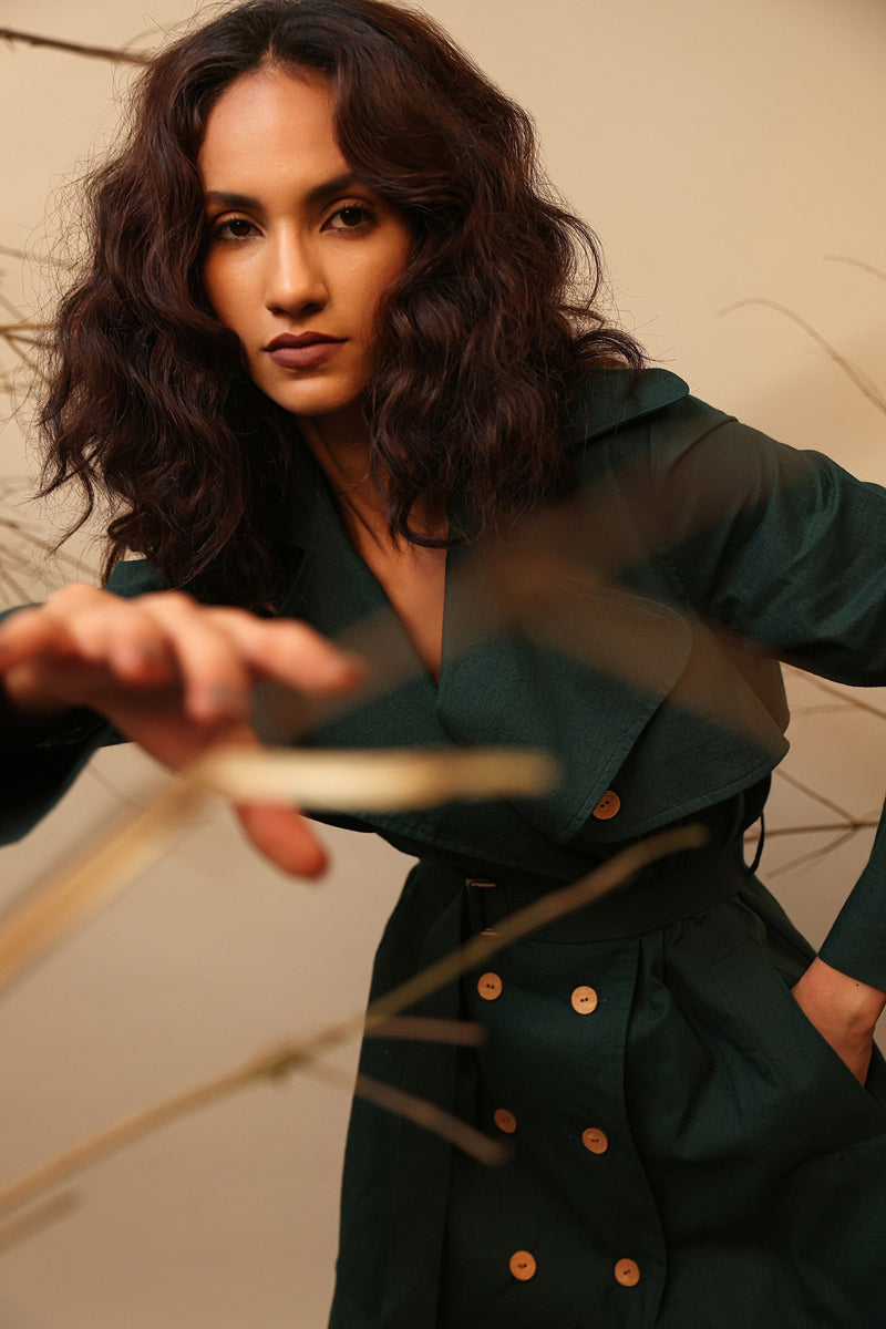 Handcrafted from Handwoven Organic Cotton. Dresses for Women by Sustainable Fashion Designer Clothing Label MATI