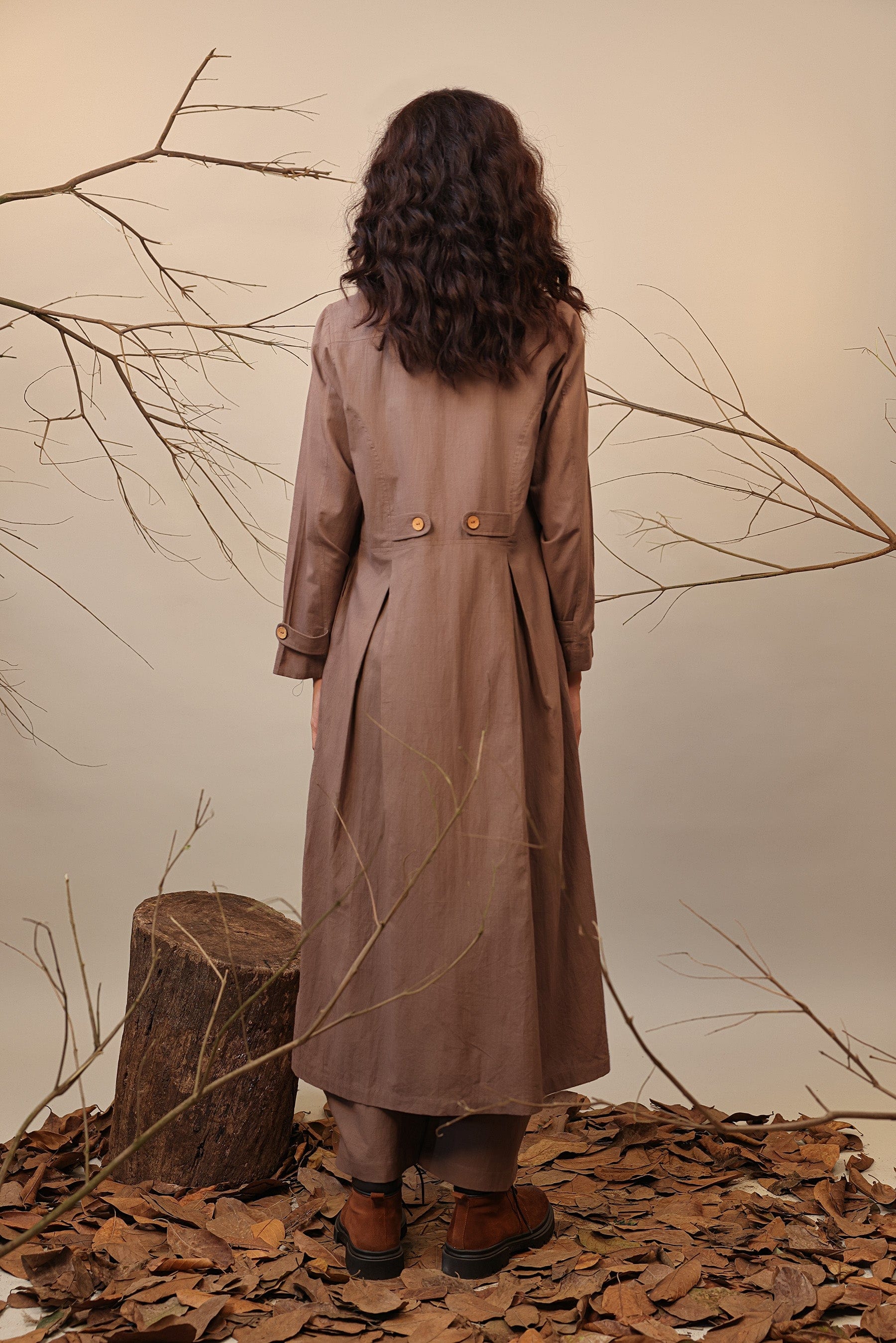 Buy Handwoven Pure Cotton Jacket by MATI-Sustainable & Ethical