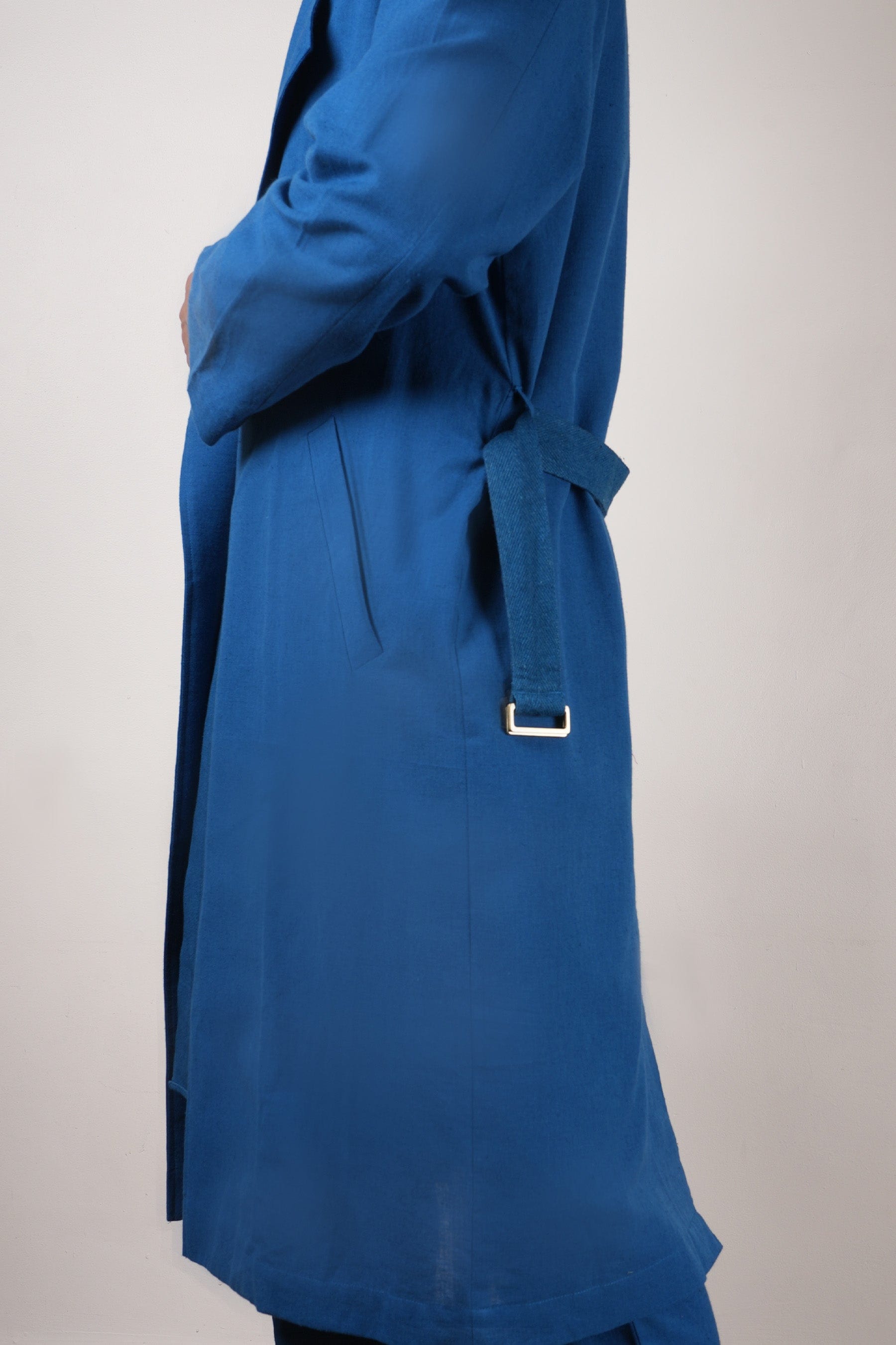 Buy Handwoven Pure Cotton Jacket by MATI-Sustainable & Ethical