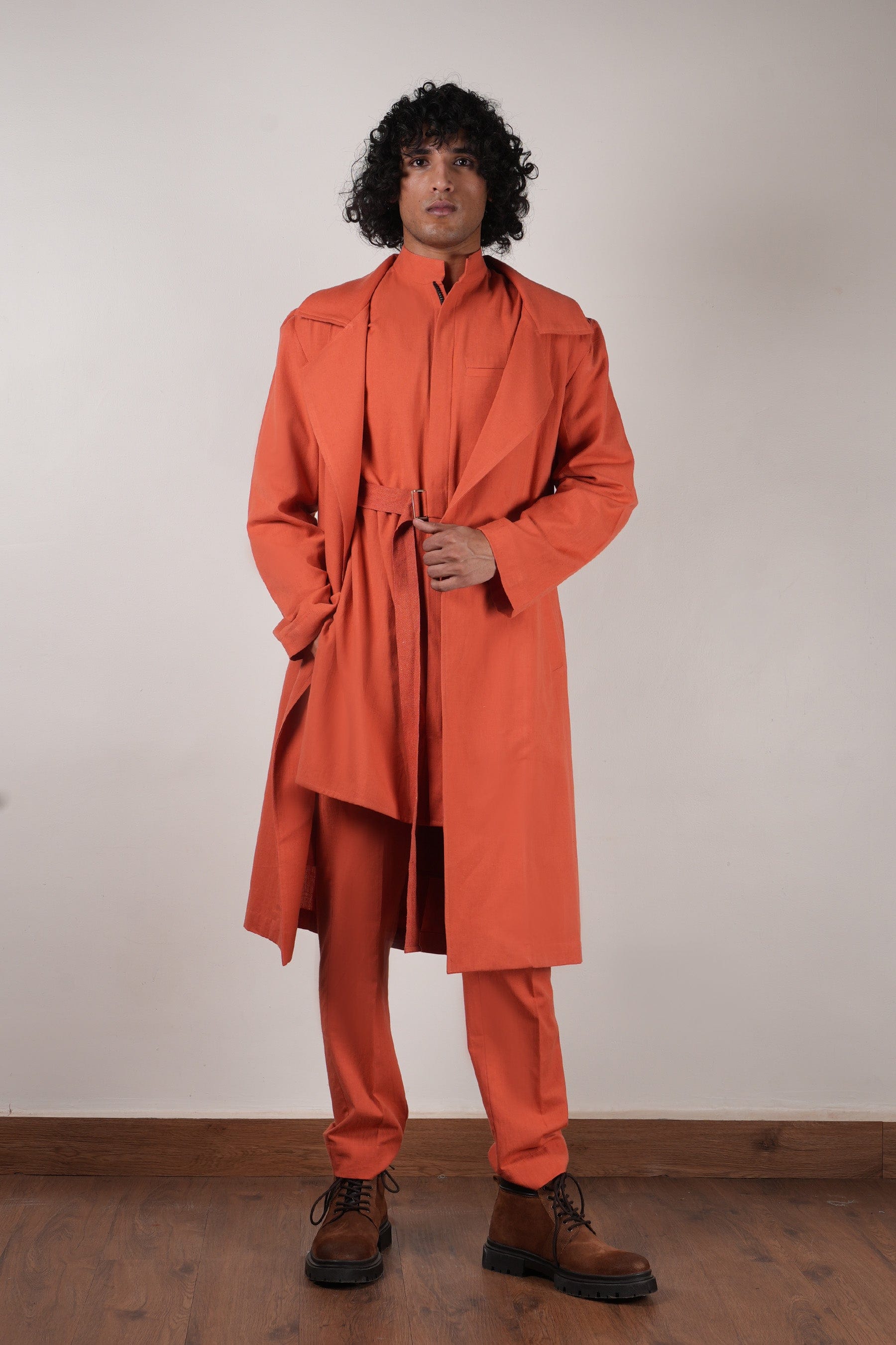 Buy Handwoven Pure Cotton Jacket by MATI-Sustainable & Ethical