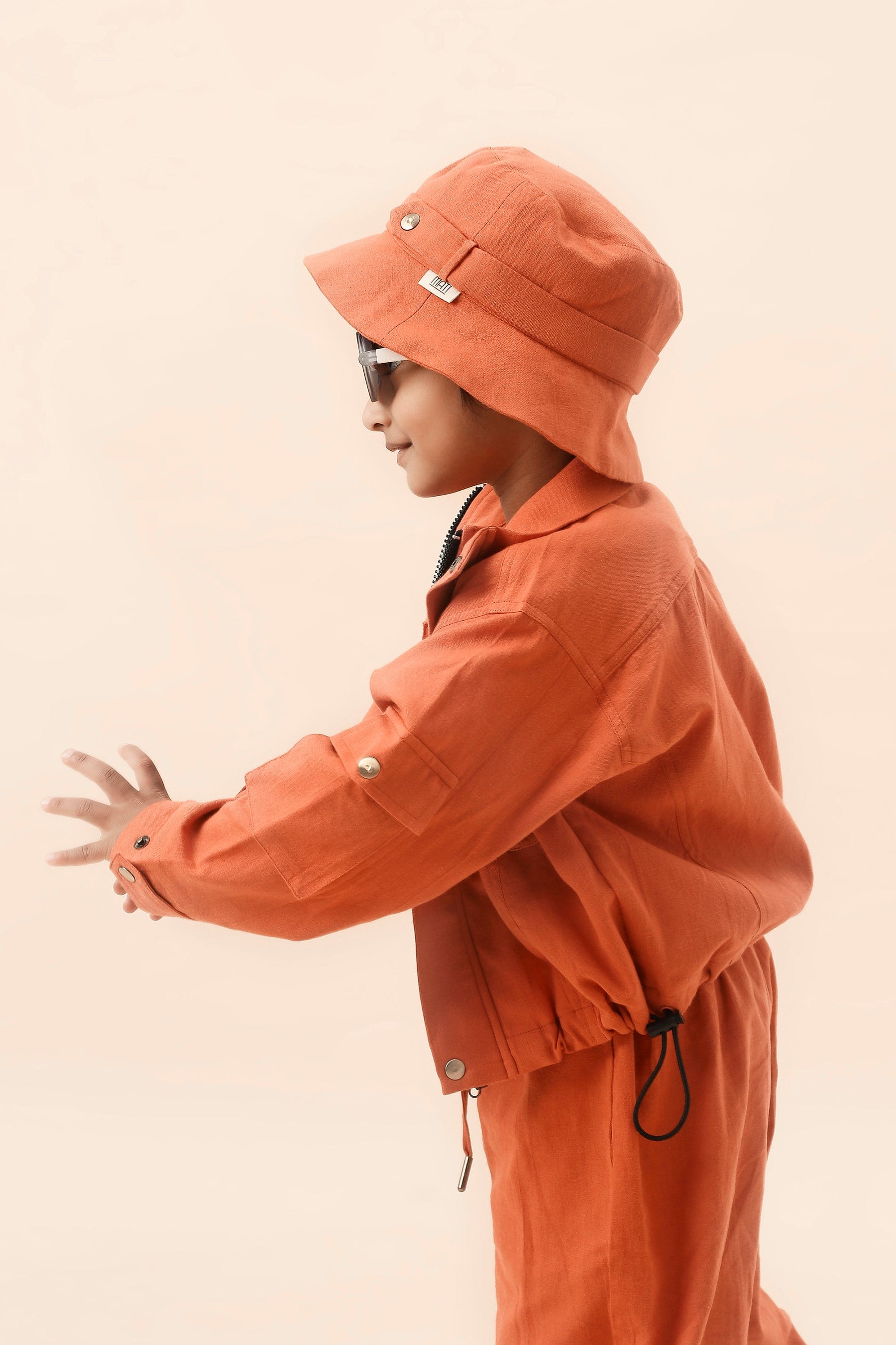 Mati JACKET Mini MATI Boys Rust Safari Crop Jacket