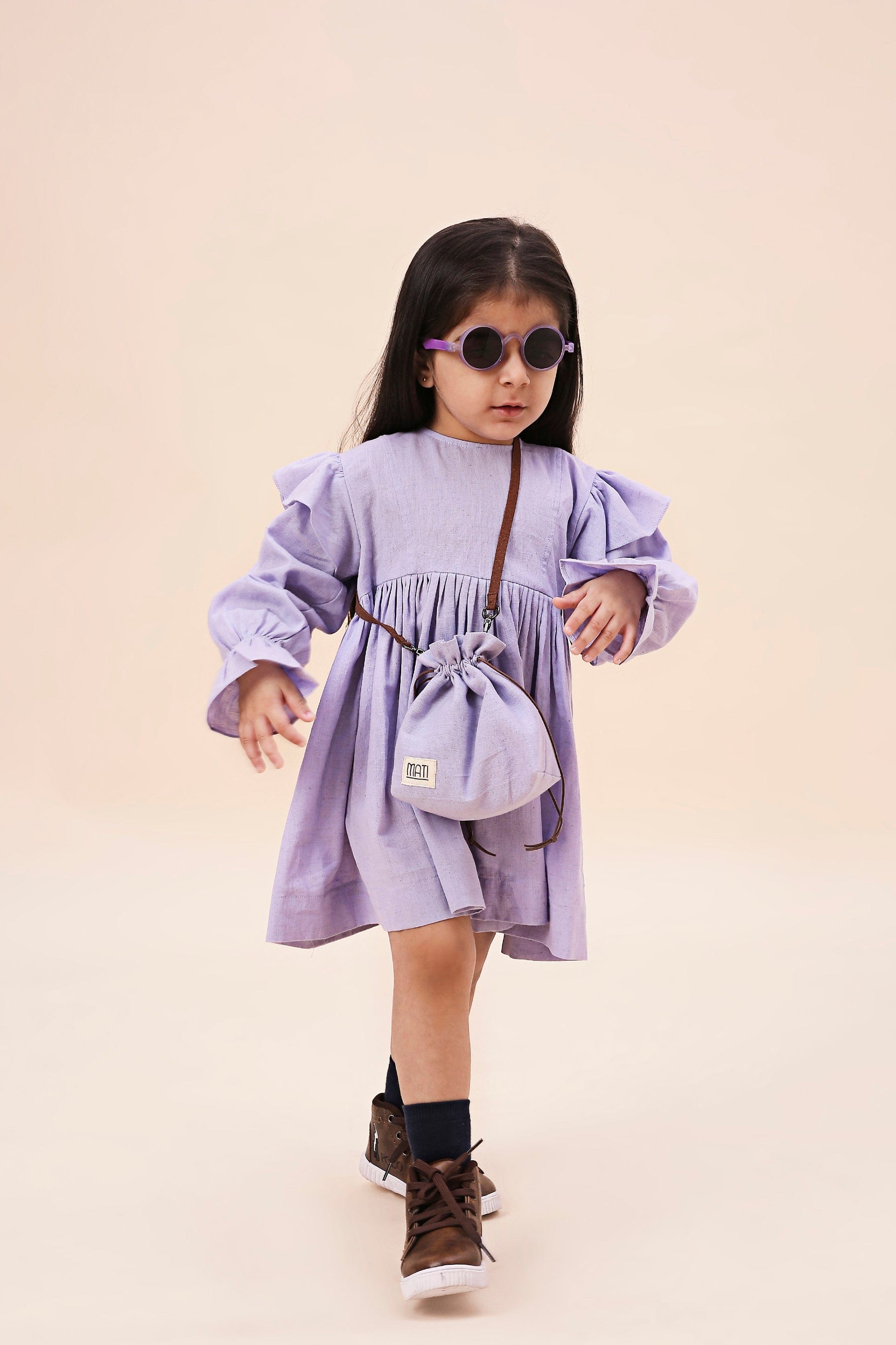 Mini MATI Girls Baliza Lavender Dress – Mati