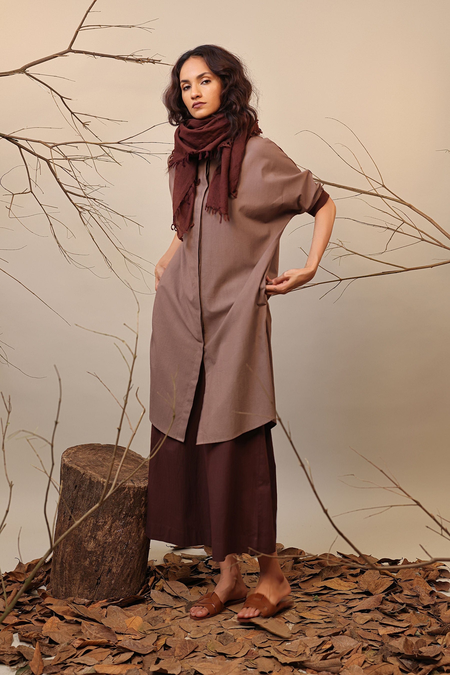 Buy Handwoven Pure Cotton Co-Ord Set by MATI-Sustainable & Ethical