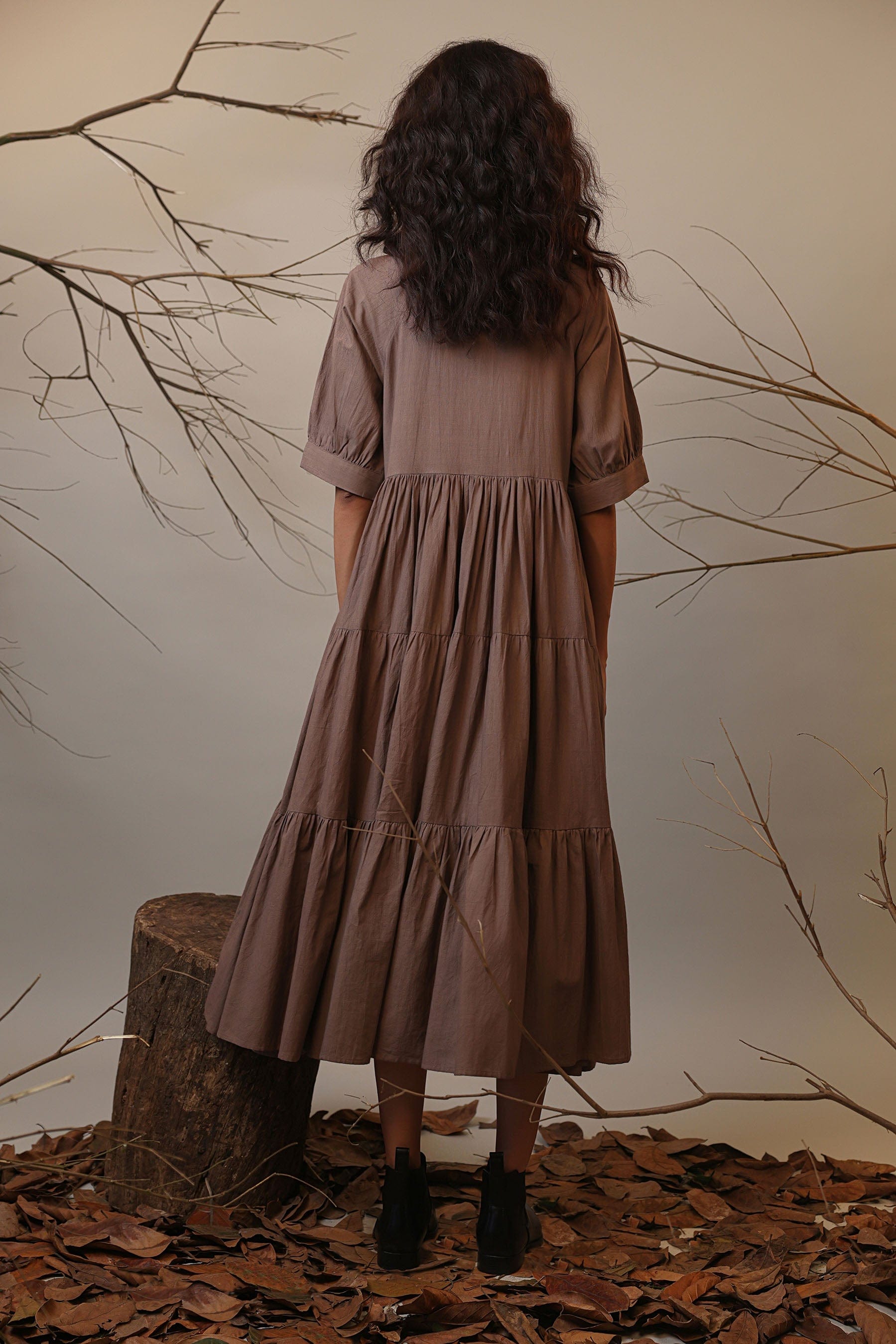 Handcrafted from Handwoven Organic Cotton. Dresses for Women by Sustainable Fashion Designer Clothing Label MATI