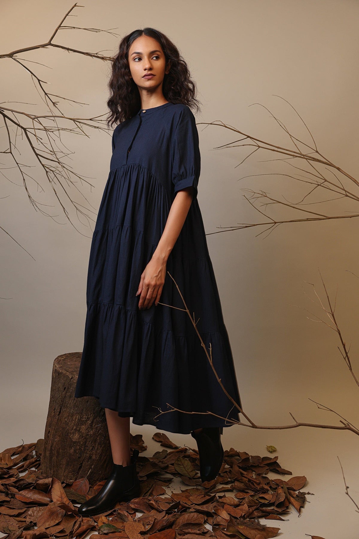 Handcrafted from Handwoven Organic Cotton. Dresses for Women by Sustainable Fashion Designer Clothing Label MATI