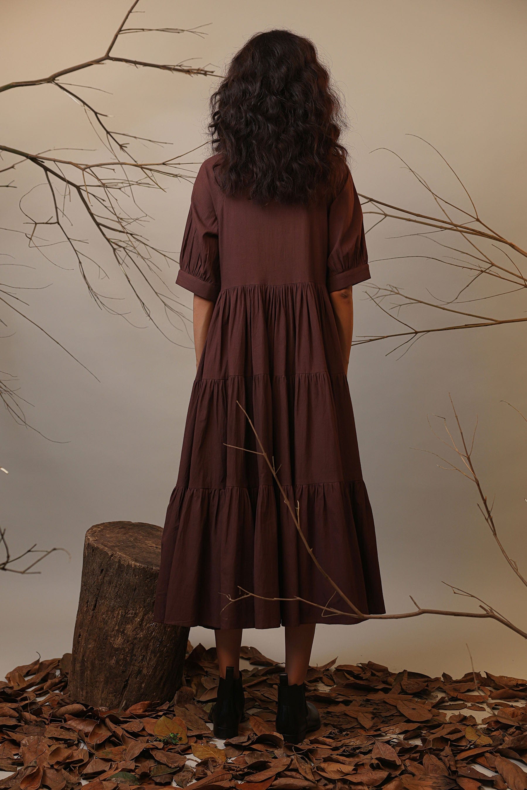 Handcrafted from Handwoven Organic Cotton. Dresses for Women by Sustainable Fashion Designer Clothing Label MATI