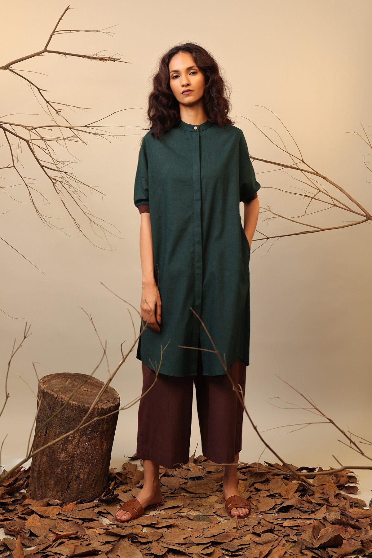 Handcrafted from Handwoven Organic Cotton. Dresses for Women by Sustainable Fashion Designer Clothing Label MATI