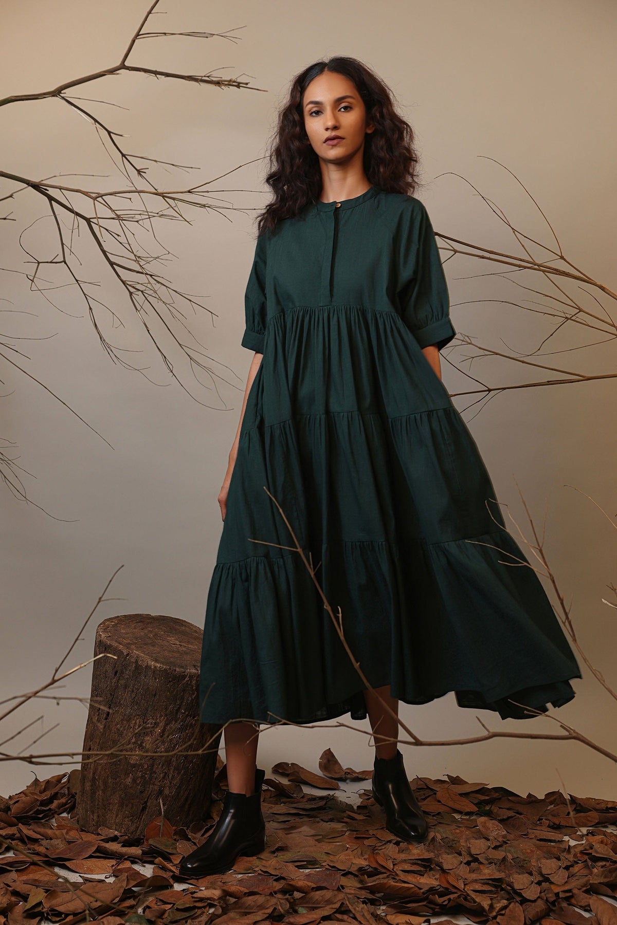 Handcrafted from Handwoven Organic Cotton. Dresses for Women by Sustainable Fashion Designer Clothing Label MATI