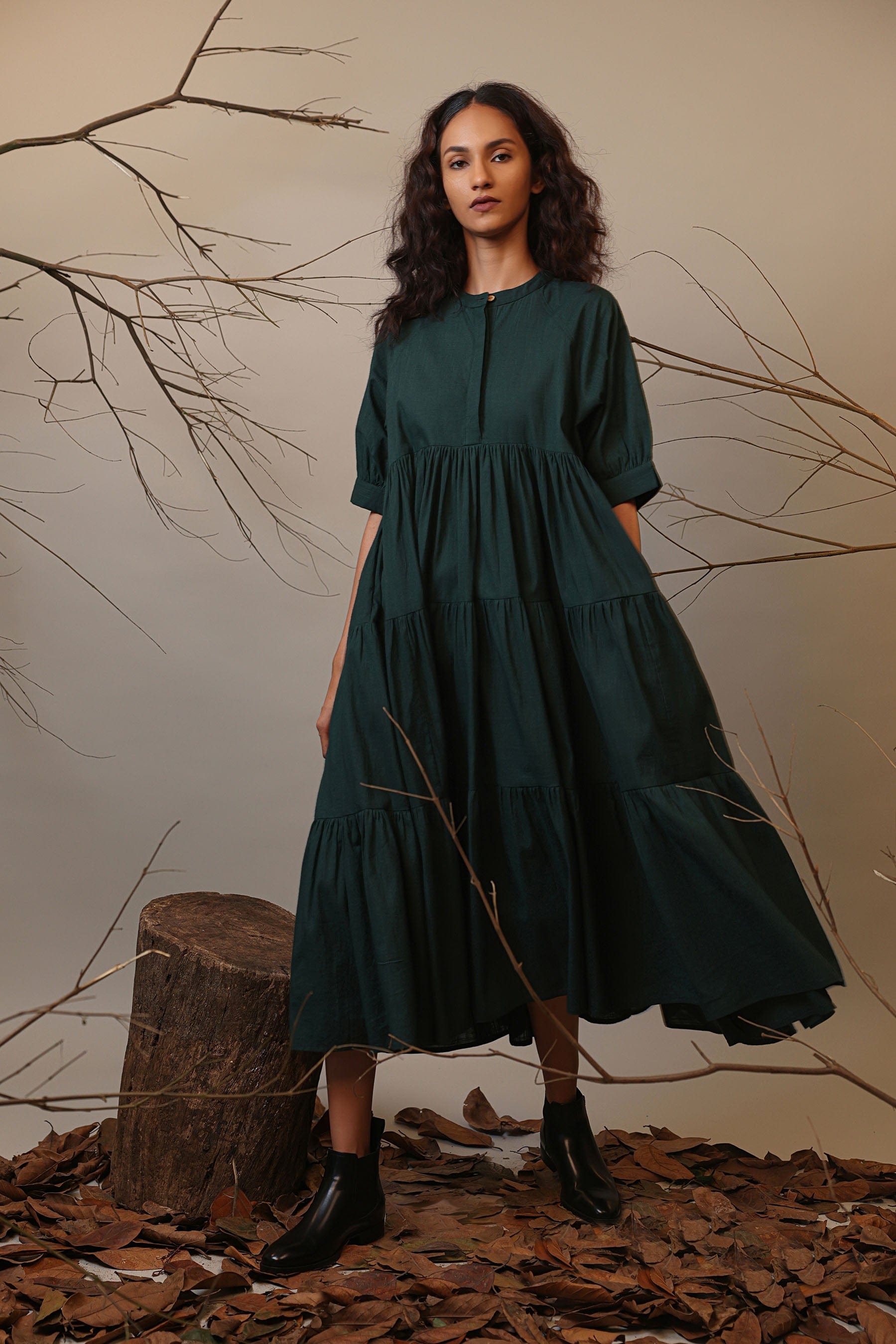 Handcrafted from Handwoven Organic Cotton. Dresses for Women by Sustainable Fashion Designer Clothing Label MATI